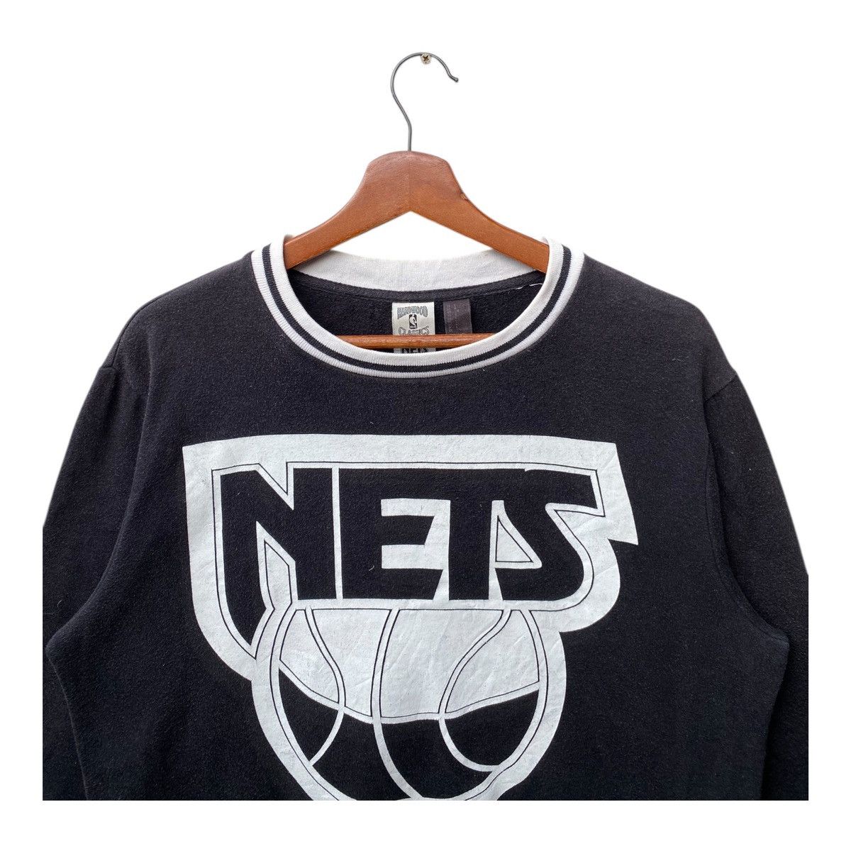 NBA Vintage NBA Nets Sweatshirt Big Logo Jumper Crewneck Size L Size US L / EU 52-54 / 3 - 2 Thumbnail