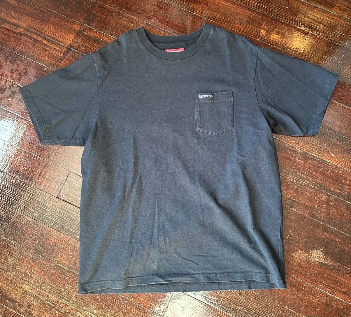 Supreme SUPREME S/S POCKET TEE FW24 BLACK LARGE Size US L / EU 52-54 / 3 - 1 Thumbnail