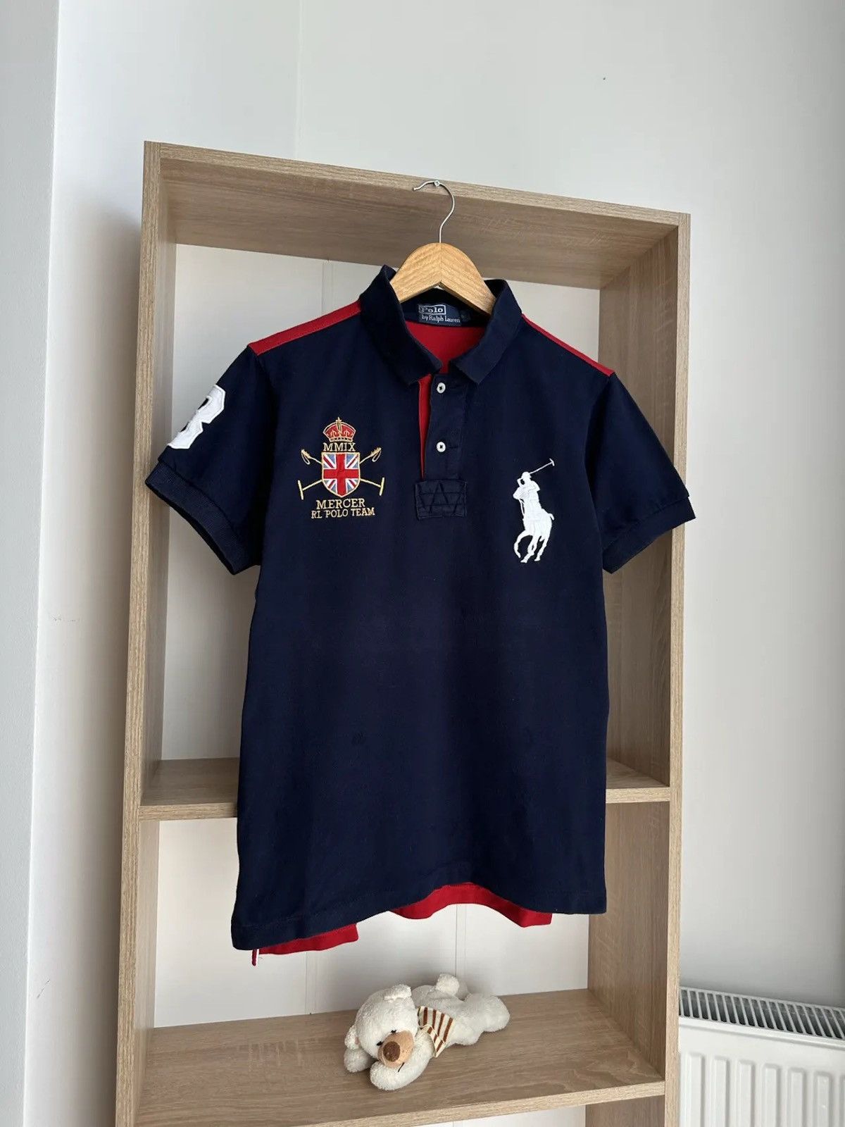 Polo Ralph Lauren × Vintage Vintage Polo Ralph Lauren Mercer RL Polo Team T-Shirt Size US S / EU 44-46 / 1 - 7 Thumbnail