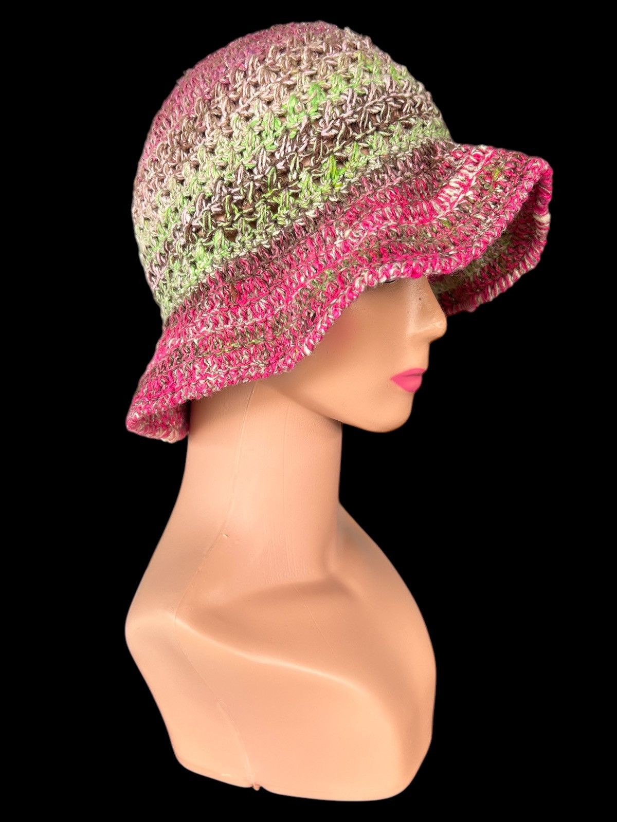 Japanese Brand × Kapital × Vintage Crochet Knitted handmade Bucket Hats Size ONE SIZE - 1 Thumbnail