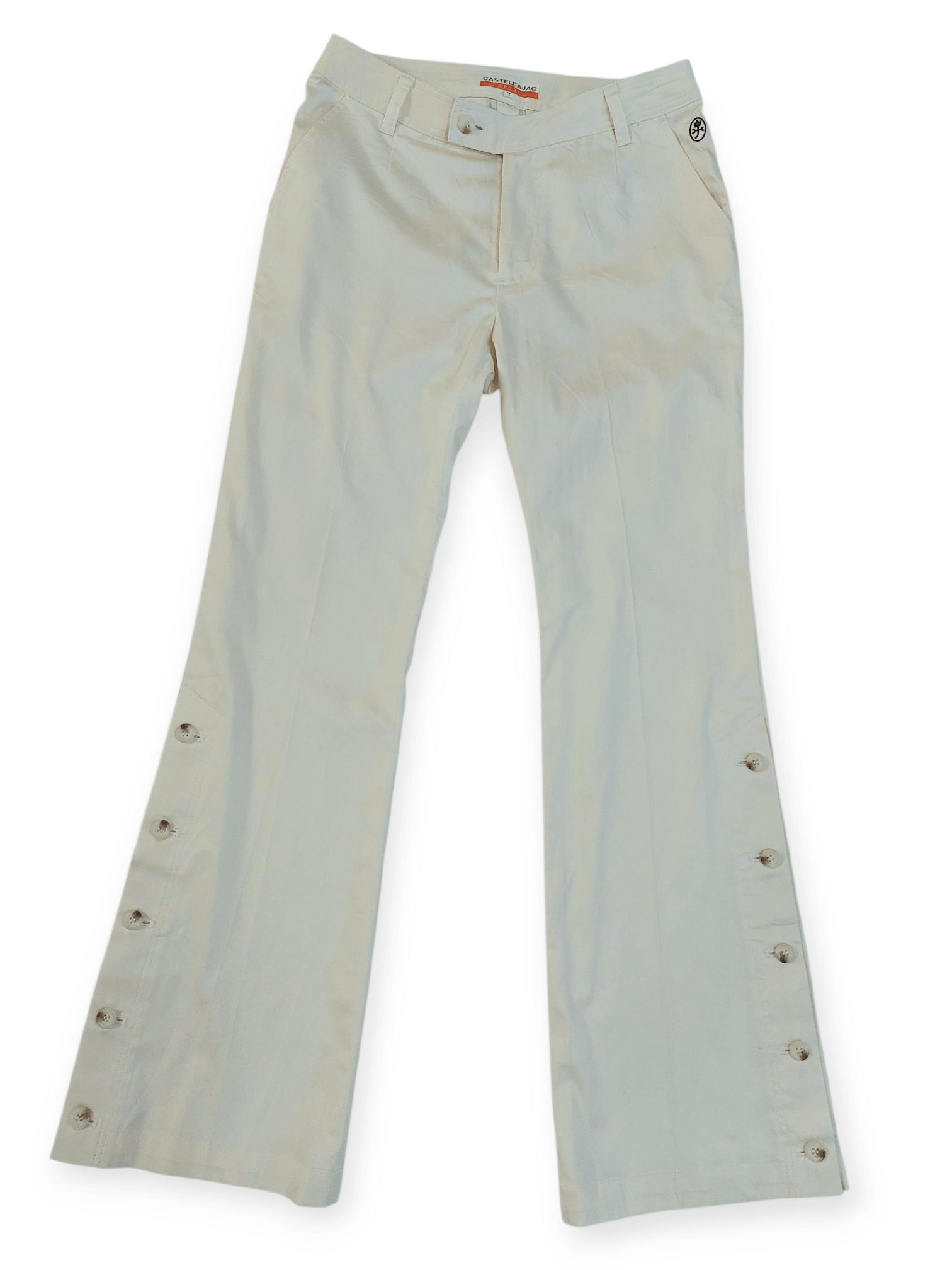 If Six Was Nine Castelbajac Flare Laces Up Buttons with Embroidered Logo Size 26" / US 2 / IT 38 - 2 Thumbnail
