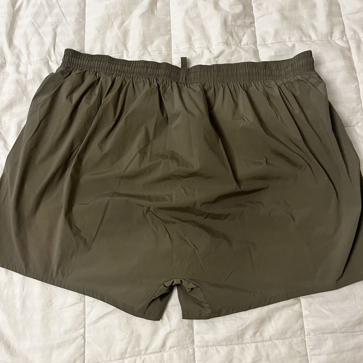 Dsquared2 Dsquared2 Olive Green Men's Swim Nylon Shorts Size US 44 / EU 60 - 2 Thumbnail