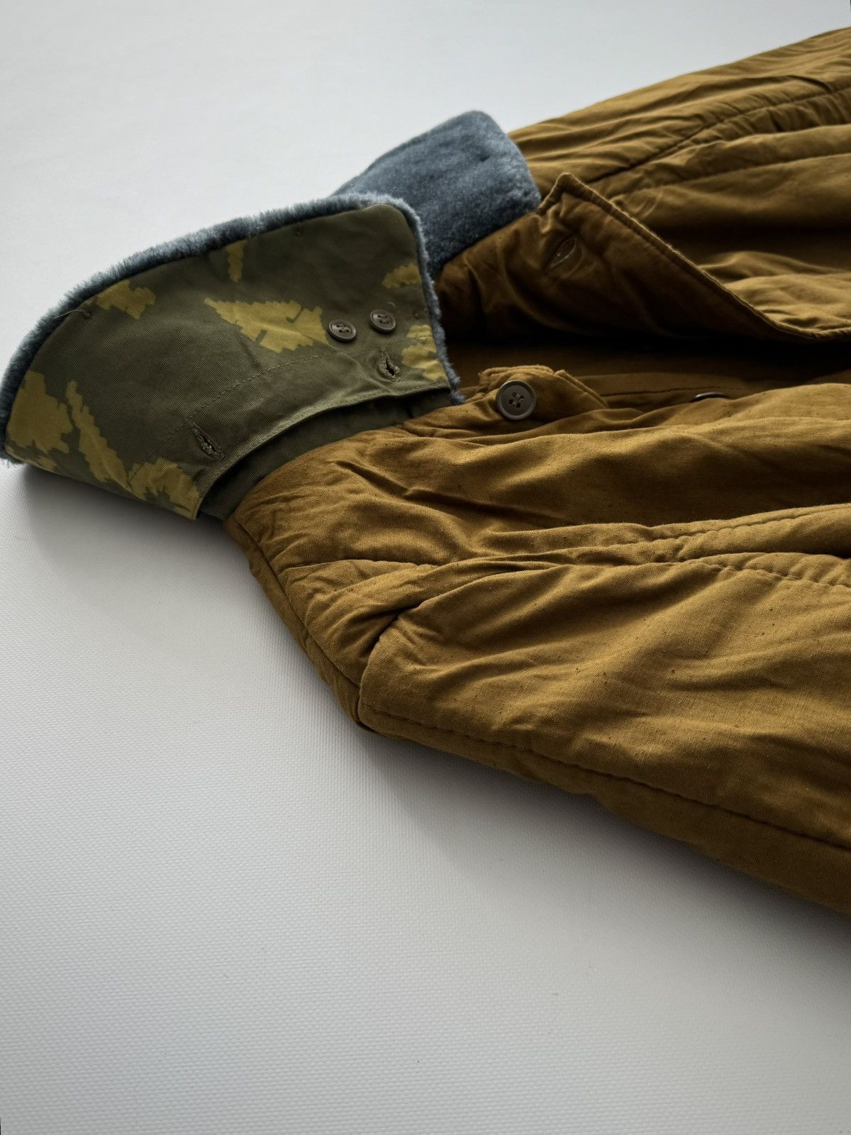 Vintage 1990s Vintage USSR 'Telogreika' Berezka Camo Quilted Jacket Size US M / EU 48-50 / 2 - 9 Thumbnail