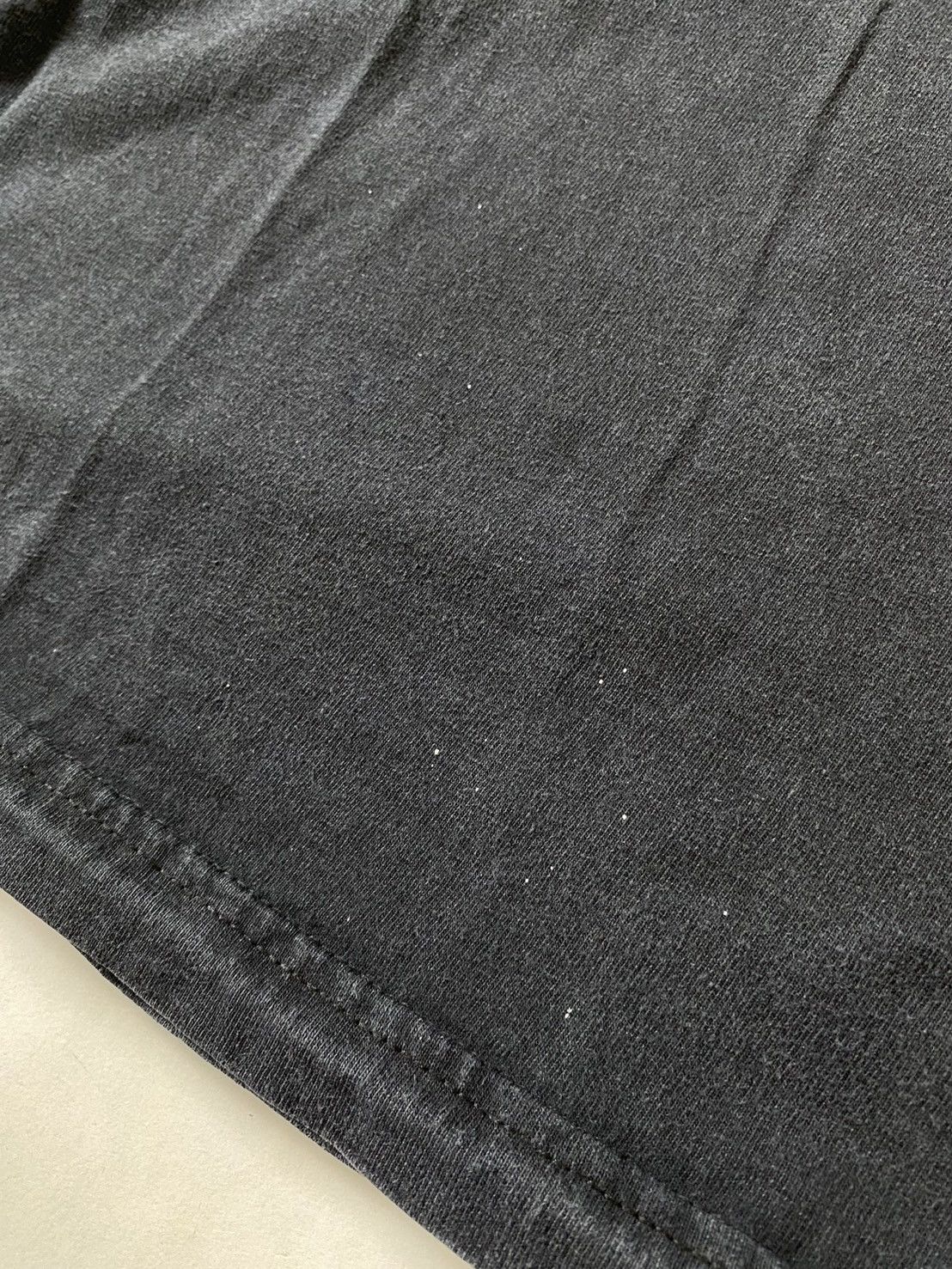 Japanese Brand × Vintage Vintage Distressed Y2K Faded Black Slogan Tee Size US XL / EU 56 / 4 - 6 Thumbnail