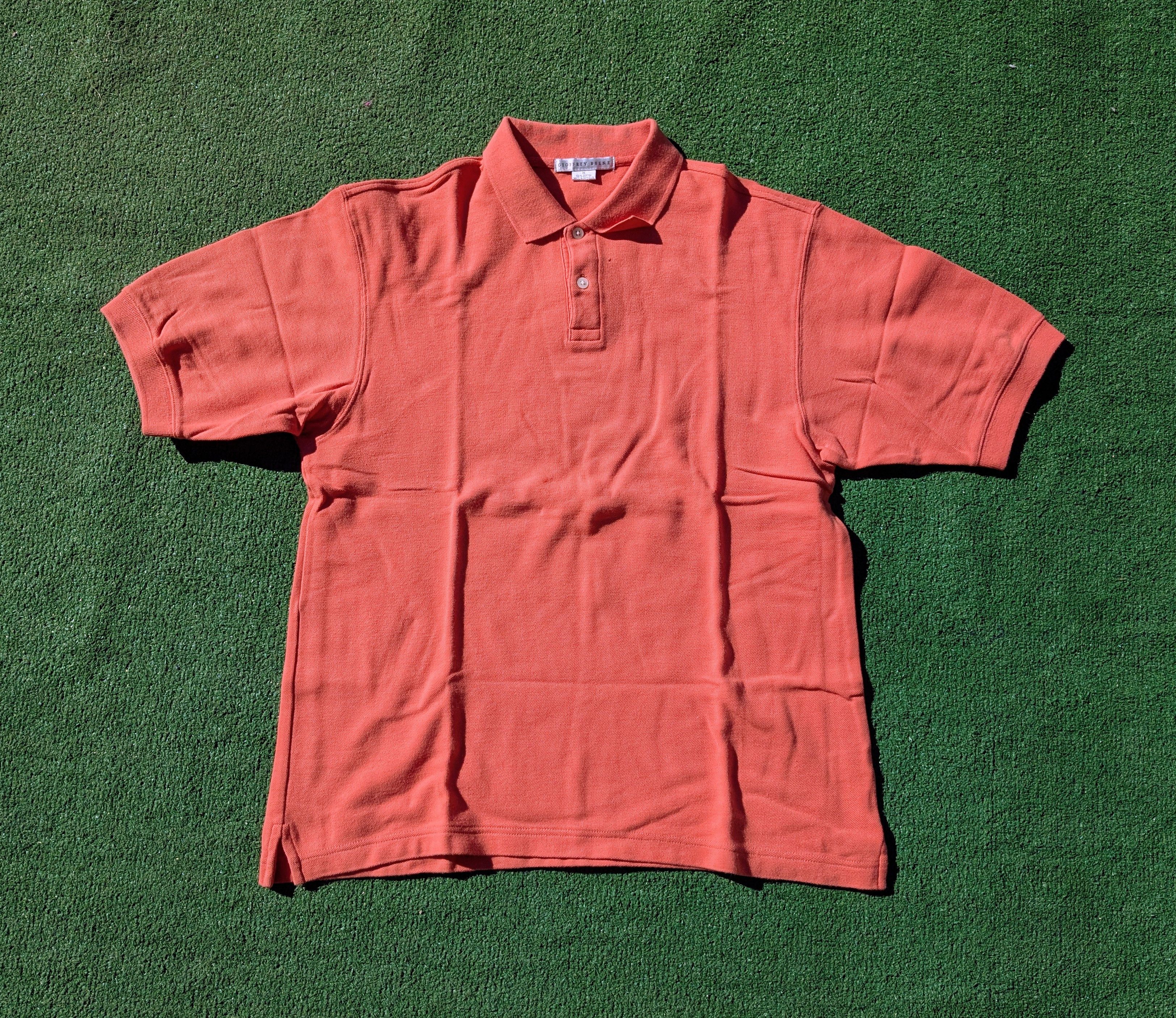 Other VTG Geoffrey Beene Tangerine Orange Short Sleeve Polo Shirt Size US M / EU 48-50 / 2 - 5 Thumbnail