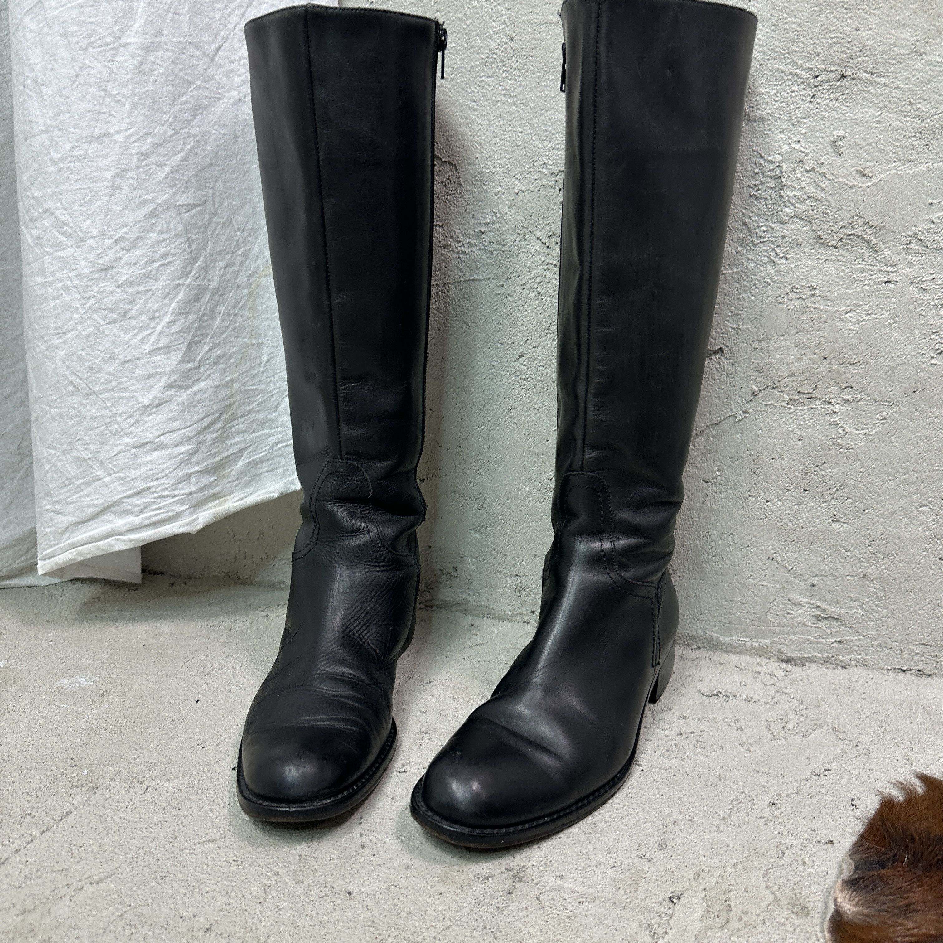 Vintage Vintage Leather Grunge Biker Made in Italy Boots 90s Size US 8 / IT 38 - 3 Thumbnail