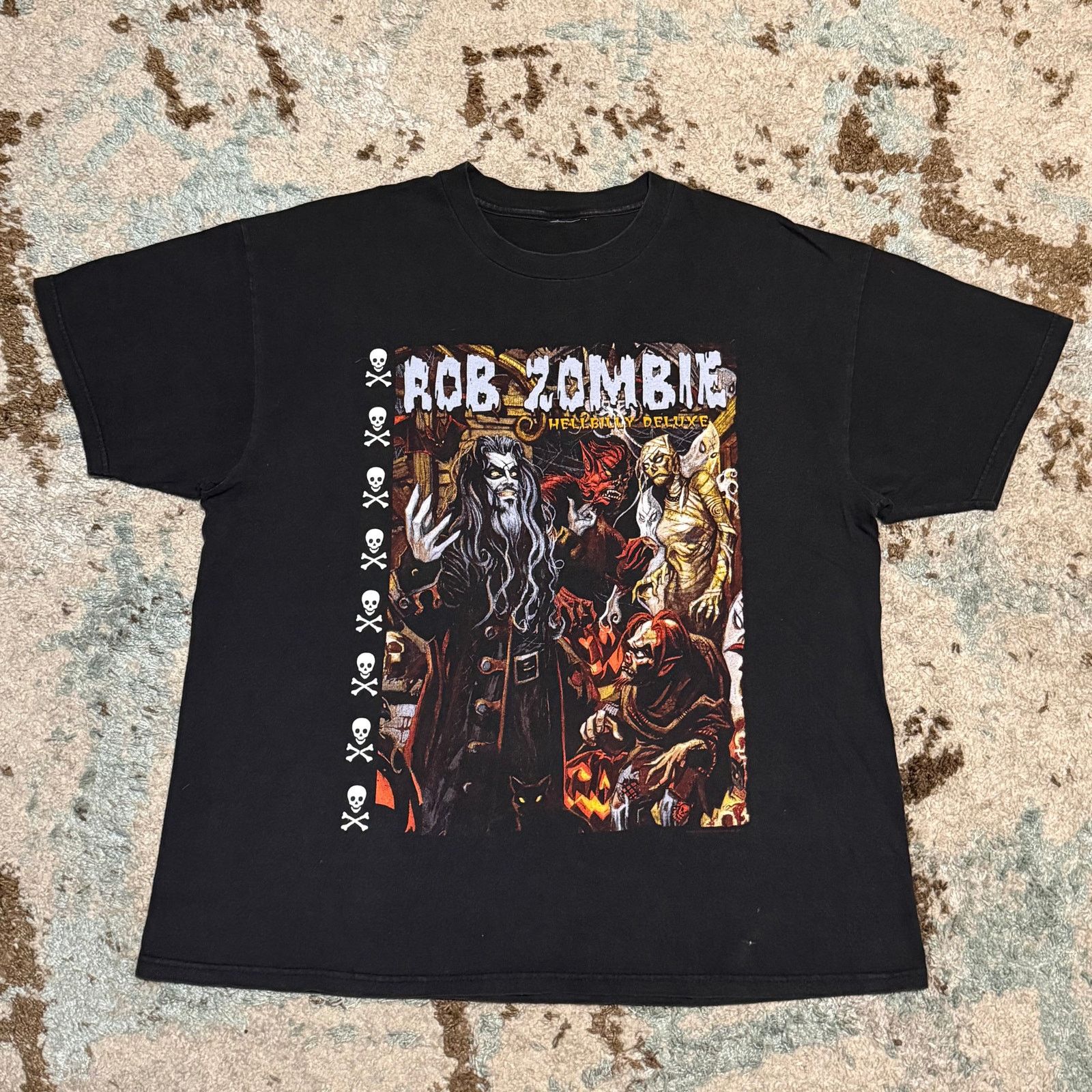 Band Tees × Vintage Vintage 1998 Rob Zombie Hellbilly Deluxe Shirt XL Pentagram Size US XL / EU 56 / 4 - 1 Thumbnail