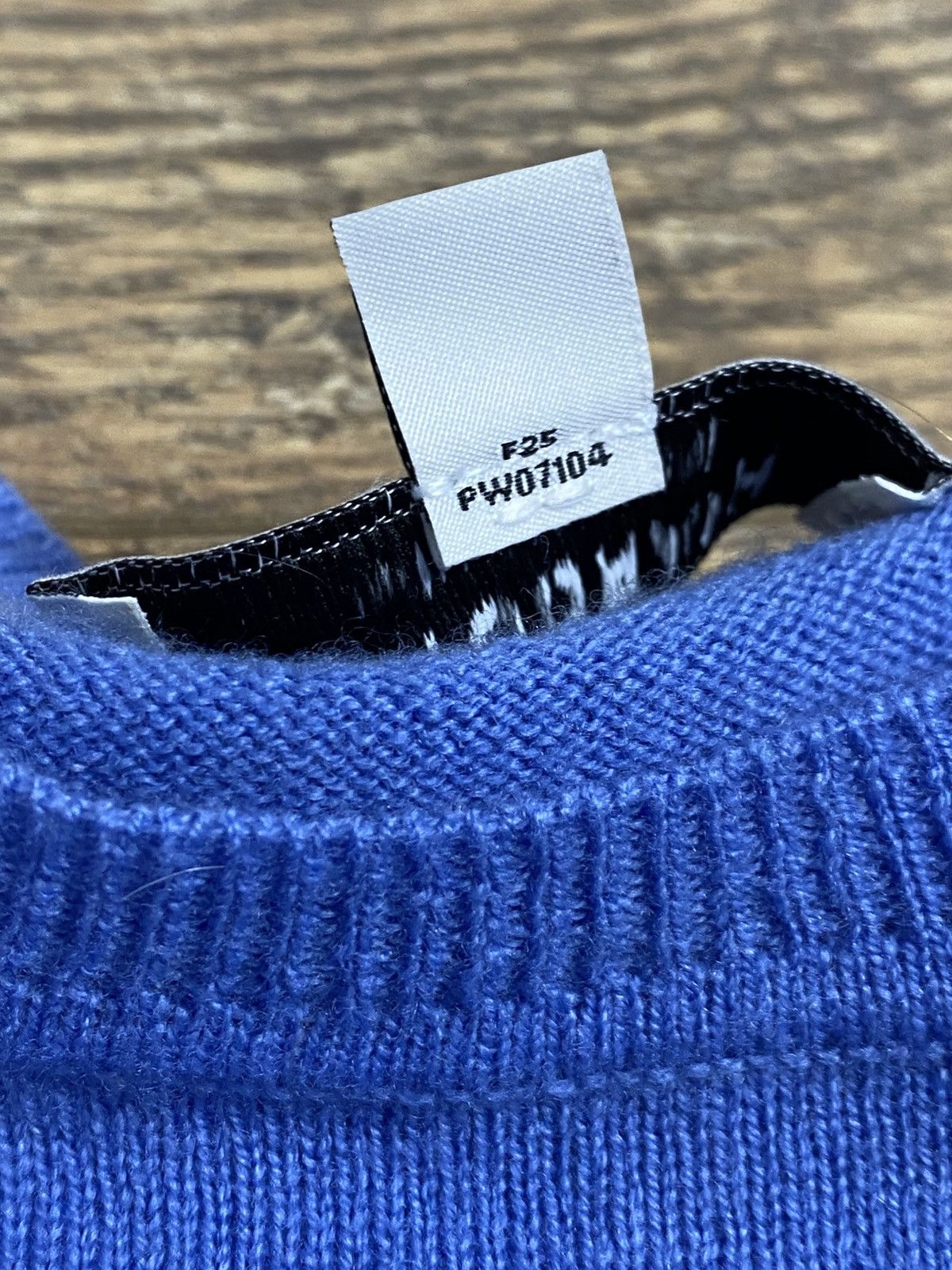 Japanese Brand Autograph M&S Blue Merino Wool & Cashmere Knit Tee S Size S / US 4 / IT 40 - 4 Thumbnail