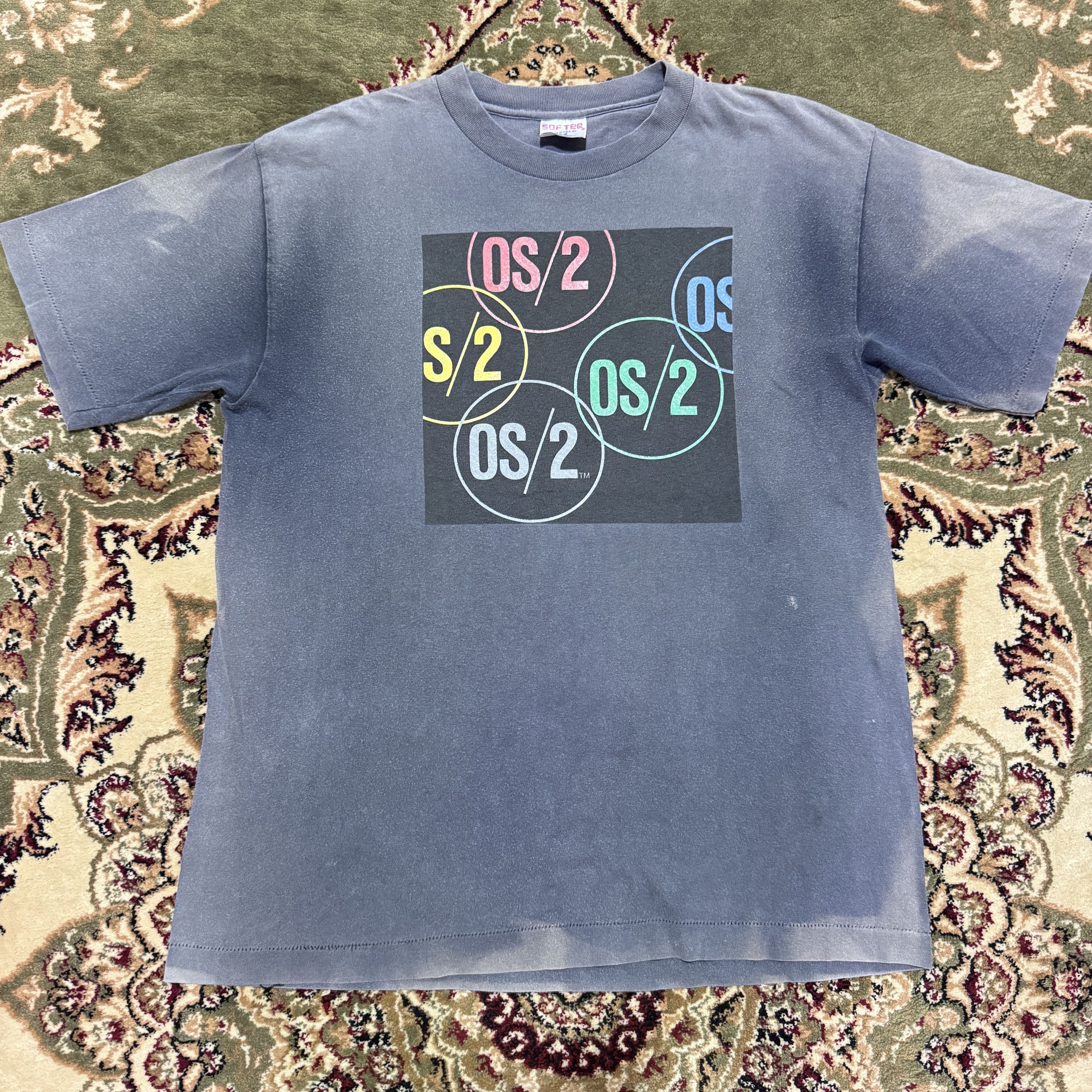 Vintage Vintage IBM OS/2 Software Microsoft Apple T shirt Sun Faded Size US L / EU 52-54 / 3 - 1 Thumbnail