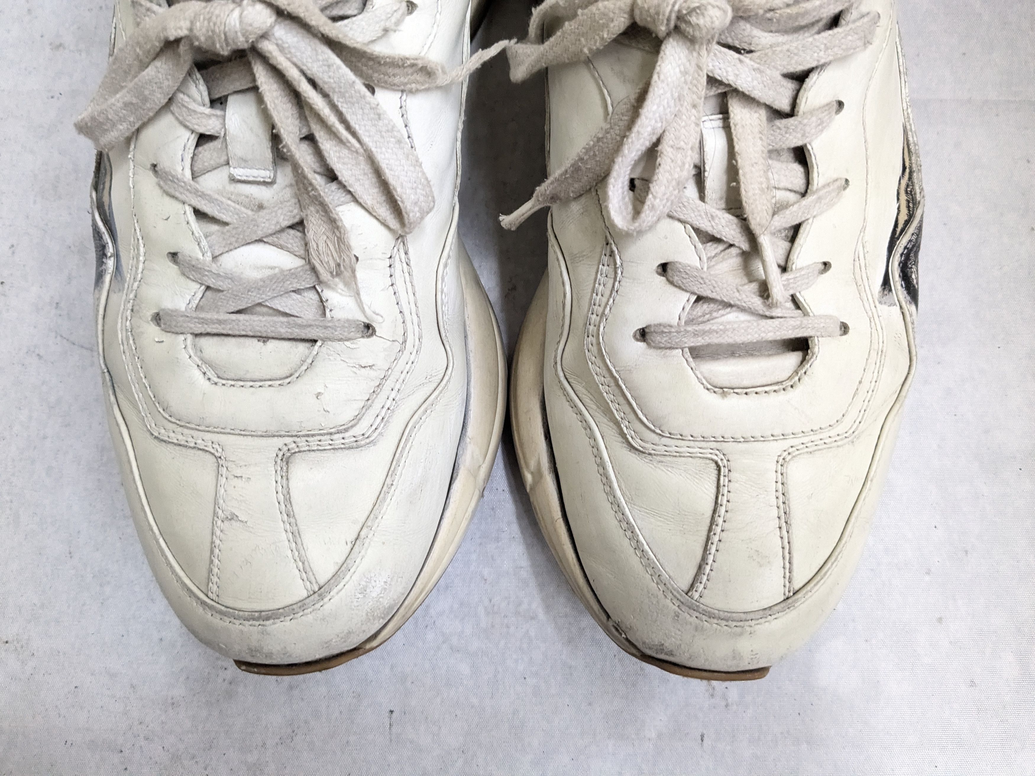 Gucci Gucci Rython Sneakers 11.5 Ivory Cat Kitty Leather Size US 11.5 / EU 44-45 - 4 Thumbnail