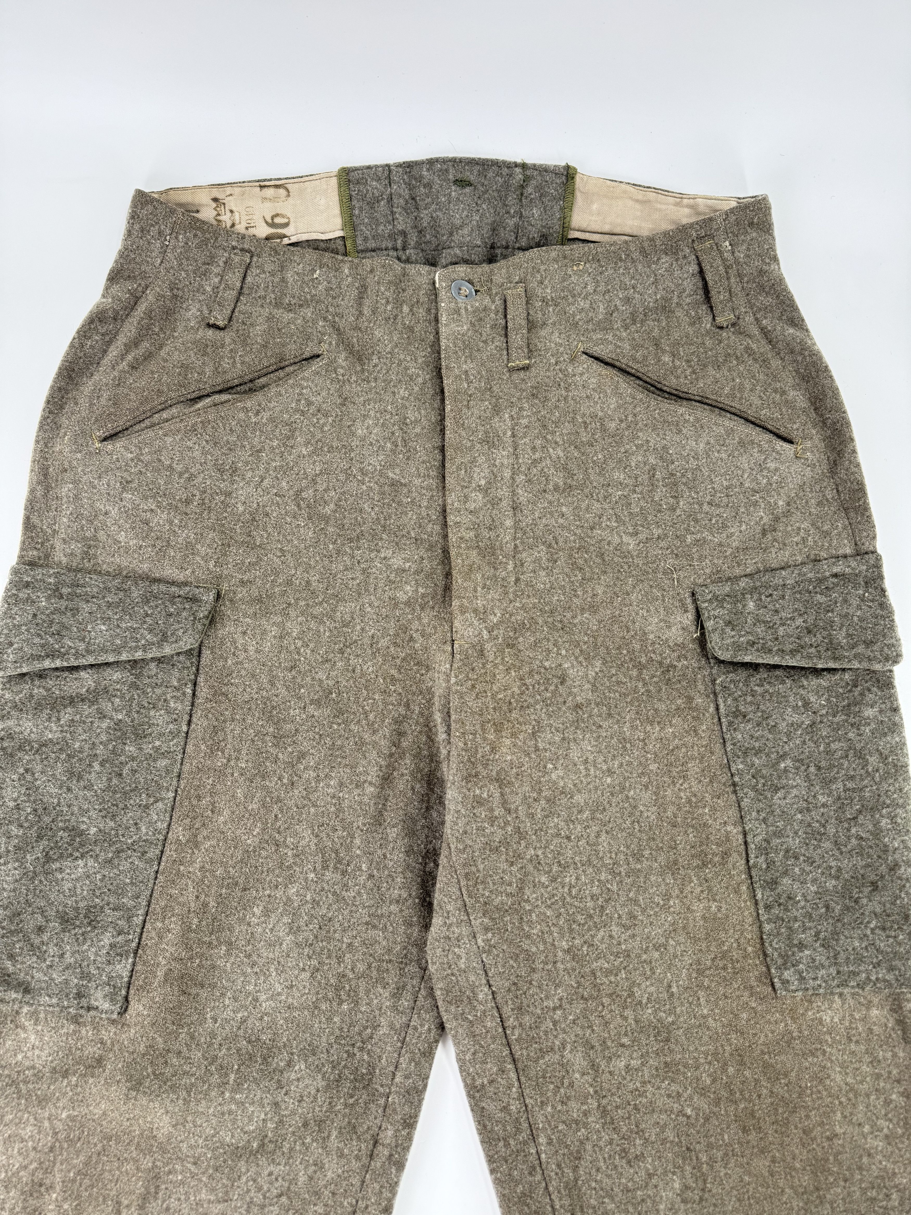 Vintage Vintage 1940 Swedish Military Trousers Pants Wool 1940s 40s Size US 34 / EU 50 - 2 Thumbnail