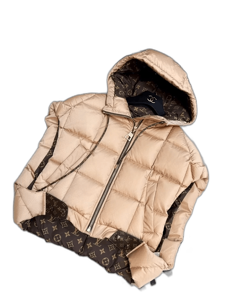 Louis Vuitton LV Caramel Hoodie Down Vest-2506 Size XS / US 0-2 / IT 36-38 - 1 Thumbnail