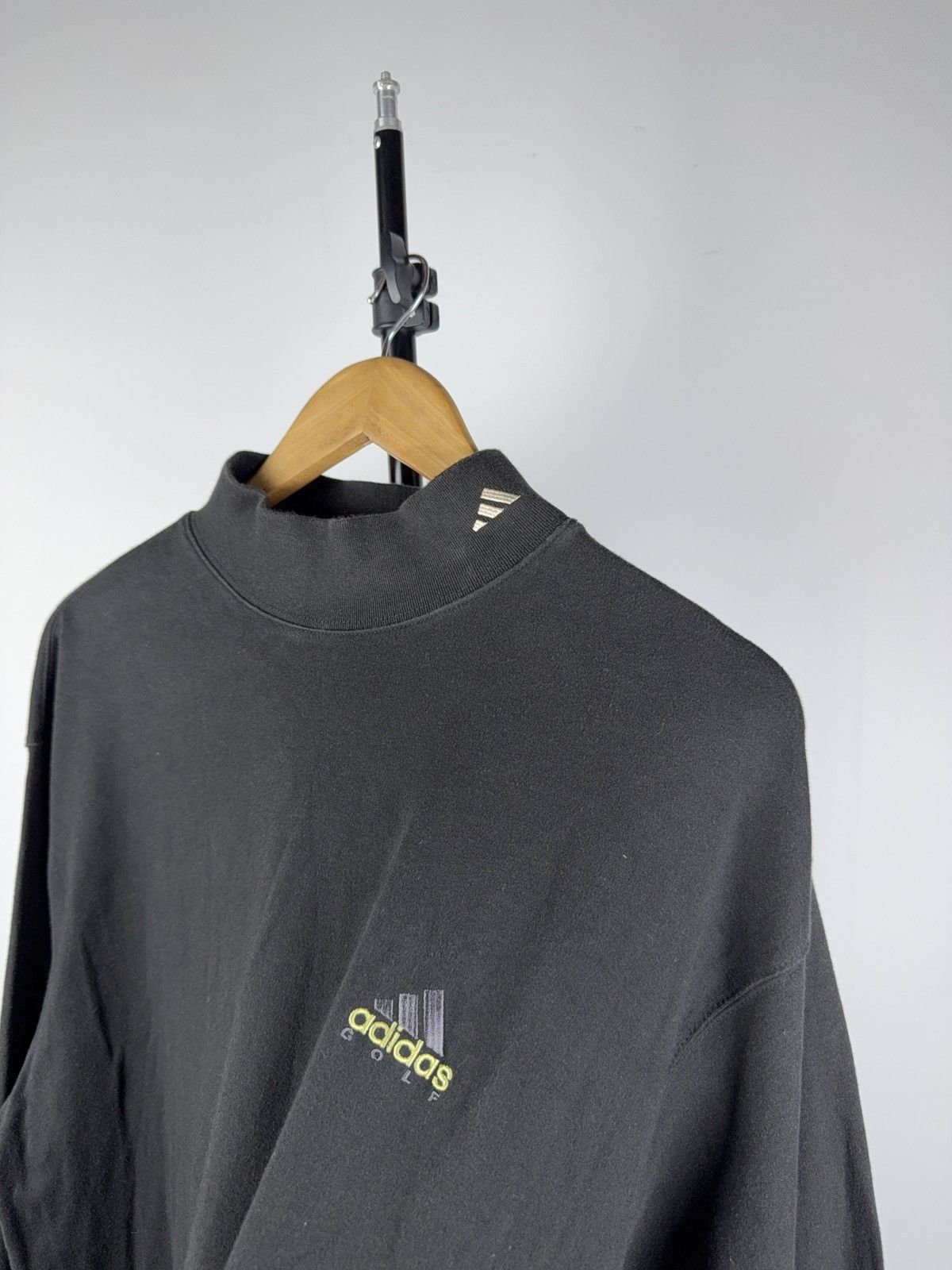 Adidas Vintage 90s Y2K Retro Faded Adidas turtleneck Sweatshirt Size US XL / EU 56 / 4 - 3 Thumbnail