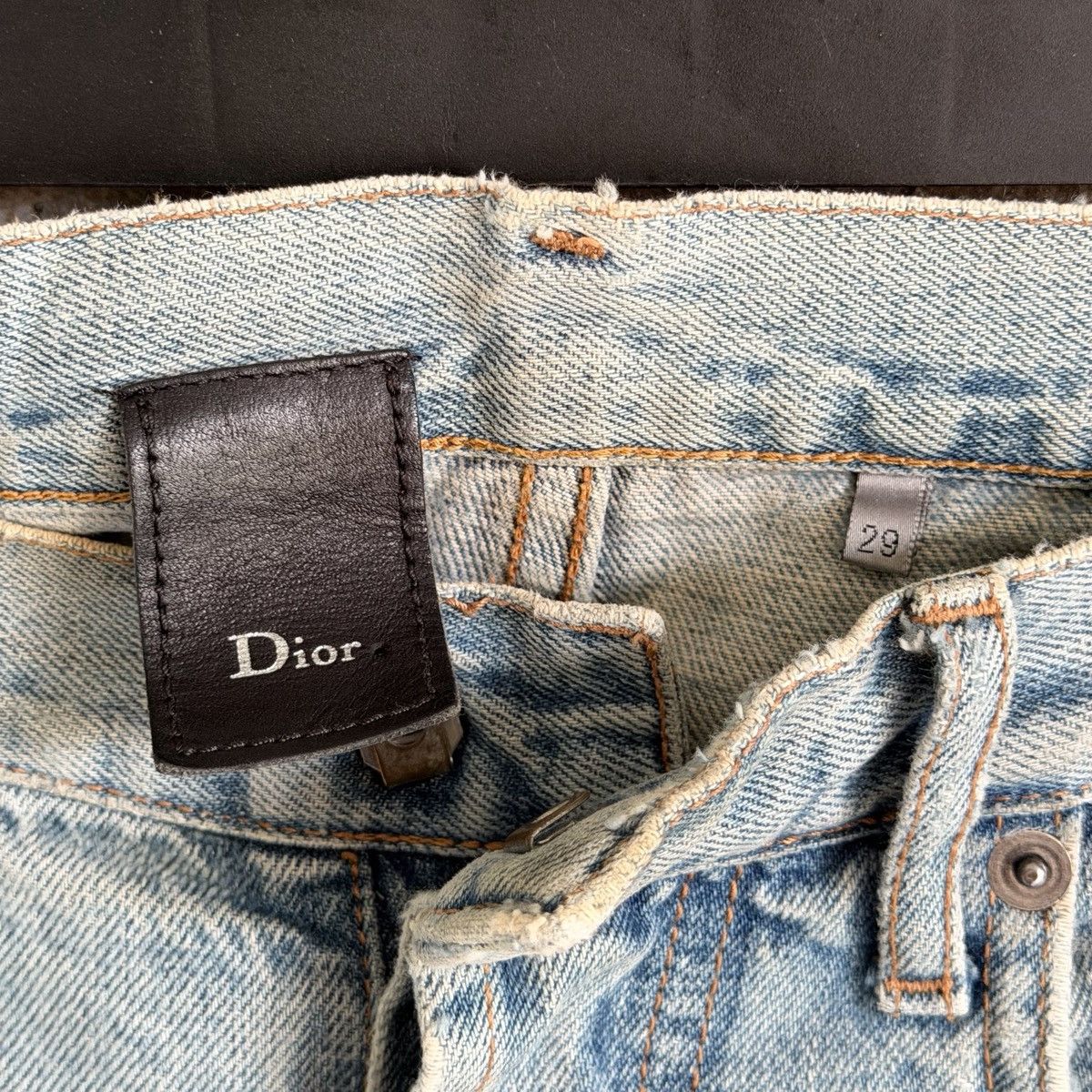 Dior Dior By Hedi Slimane RUNWAY SS06 CRASH Repair Denim Size US 32 / EU 48 - 11 Thumbnail