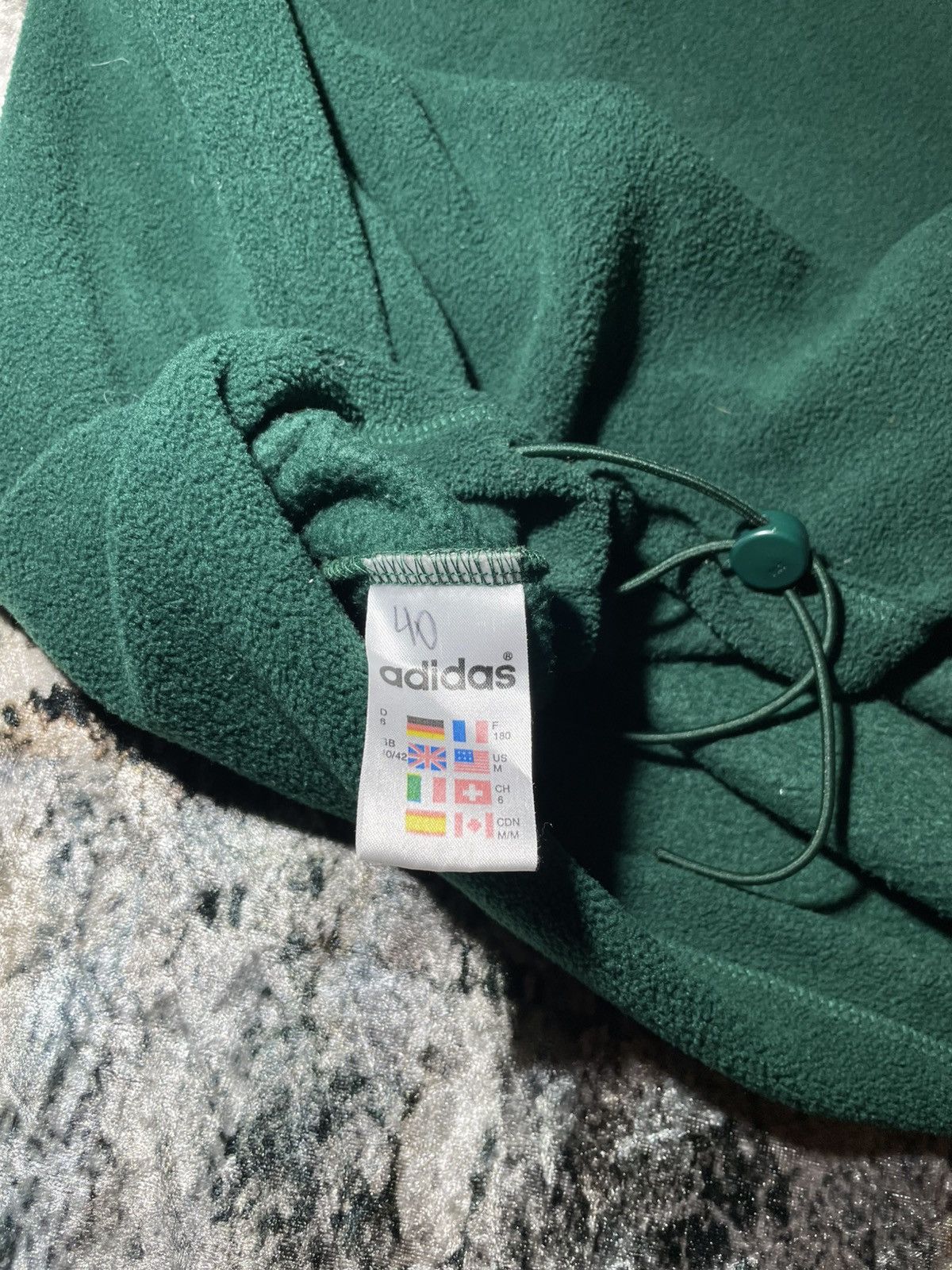 Adidas Adidas 90's old Adidas fleece pullover Size US L / EU 52-54 / 3 - 11 Thumbnail