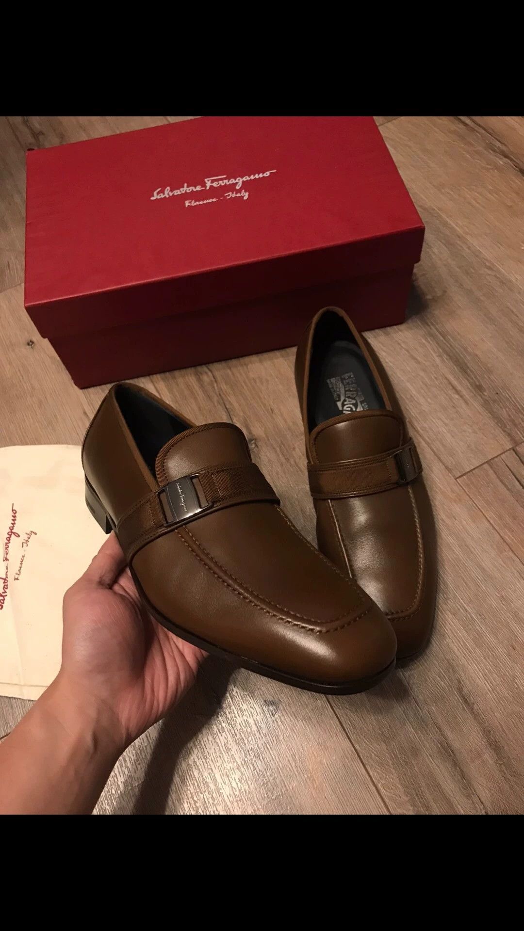 Salvatore Ferragamo Ferragamo Leather Metal Logo Casual Shoes 42.5 Size US 9.5 / EU 42-43 - 2 Thumbnail