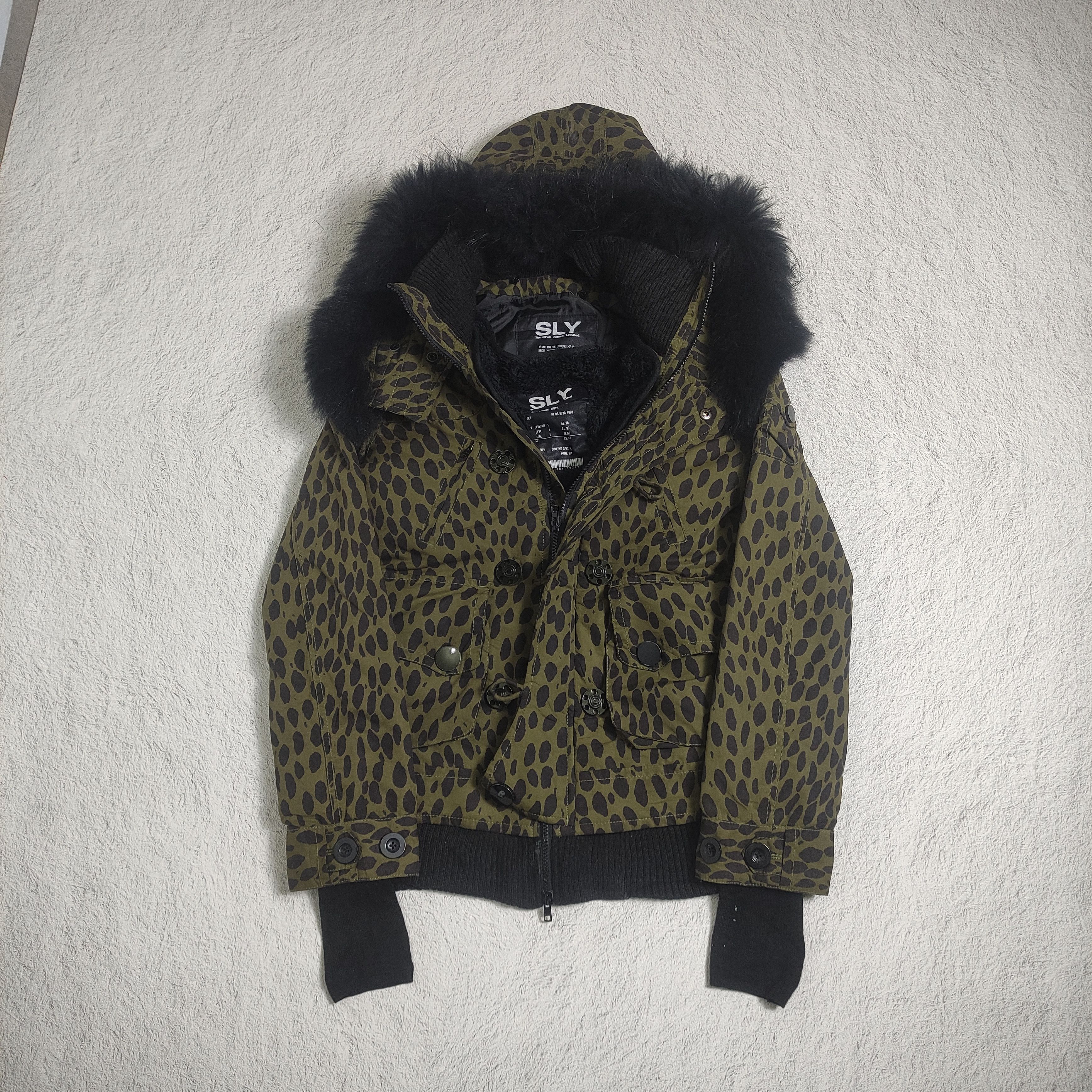 If Six Was Nine × KMRii × Le Grande Bleu (L.G.B.) Sly Fur Raccoon Jacket Loepard Japanese Brand Size US M / EU 48-50 / 2 - 8 Thumbnail