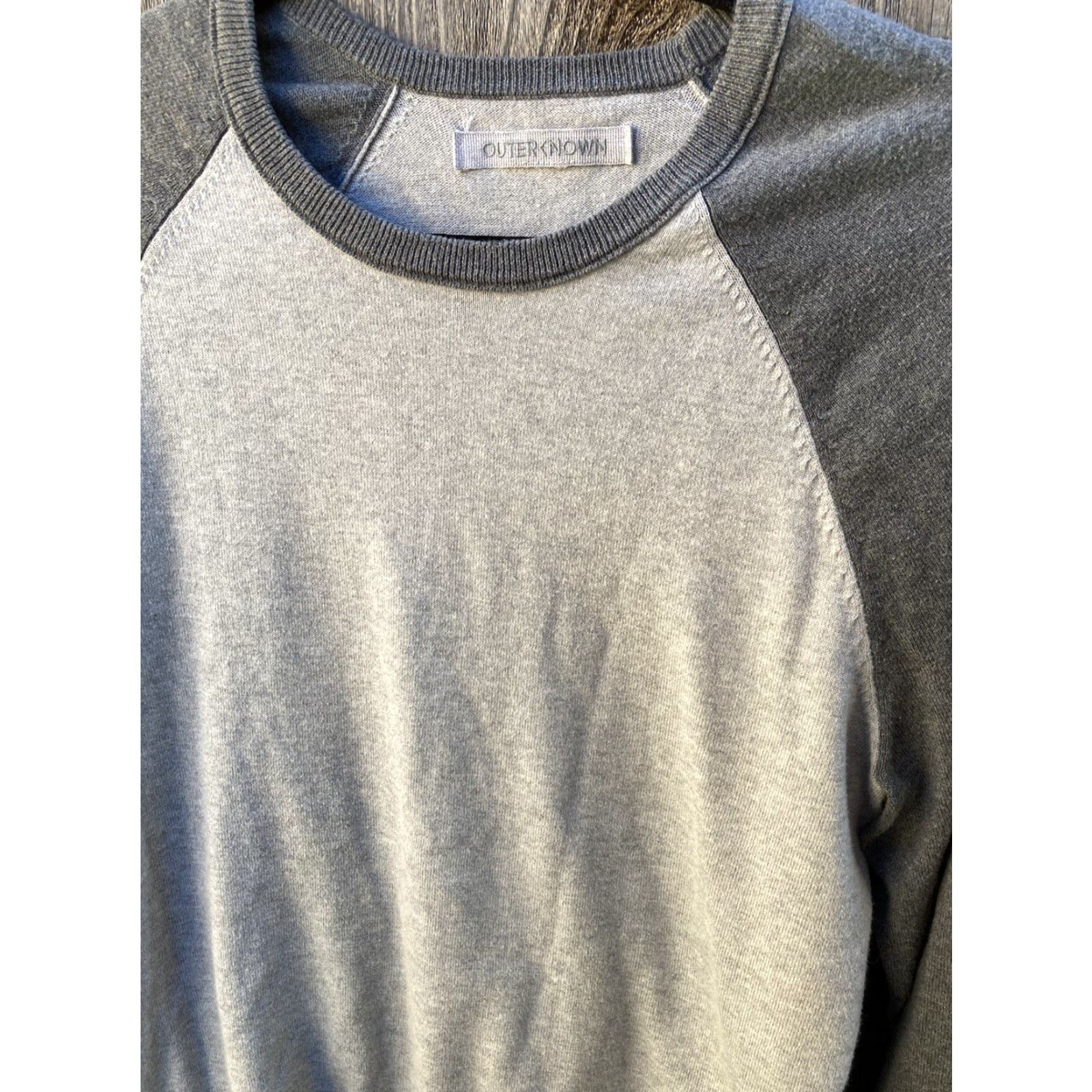 Outerknown Outerknown Gray Crew Neck Sweater S Organic Cotton Lightweight Mens Regular Knit Pullover Easy Care 90s Logo Vintage? No Size US S / EU 44-46 / 1 - 3 Thumbnail