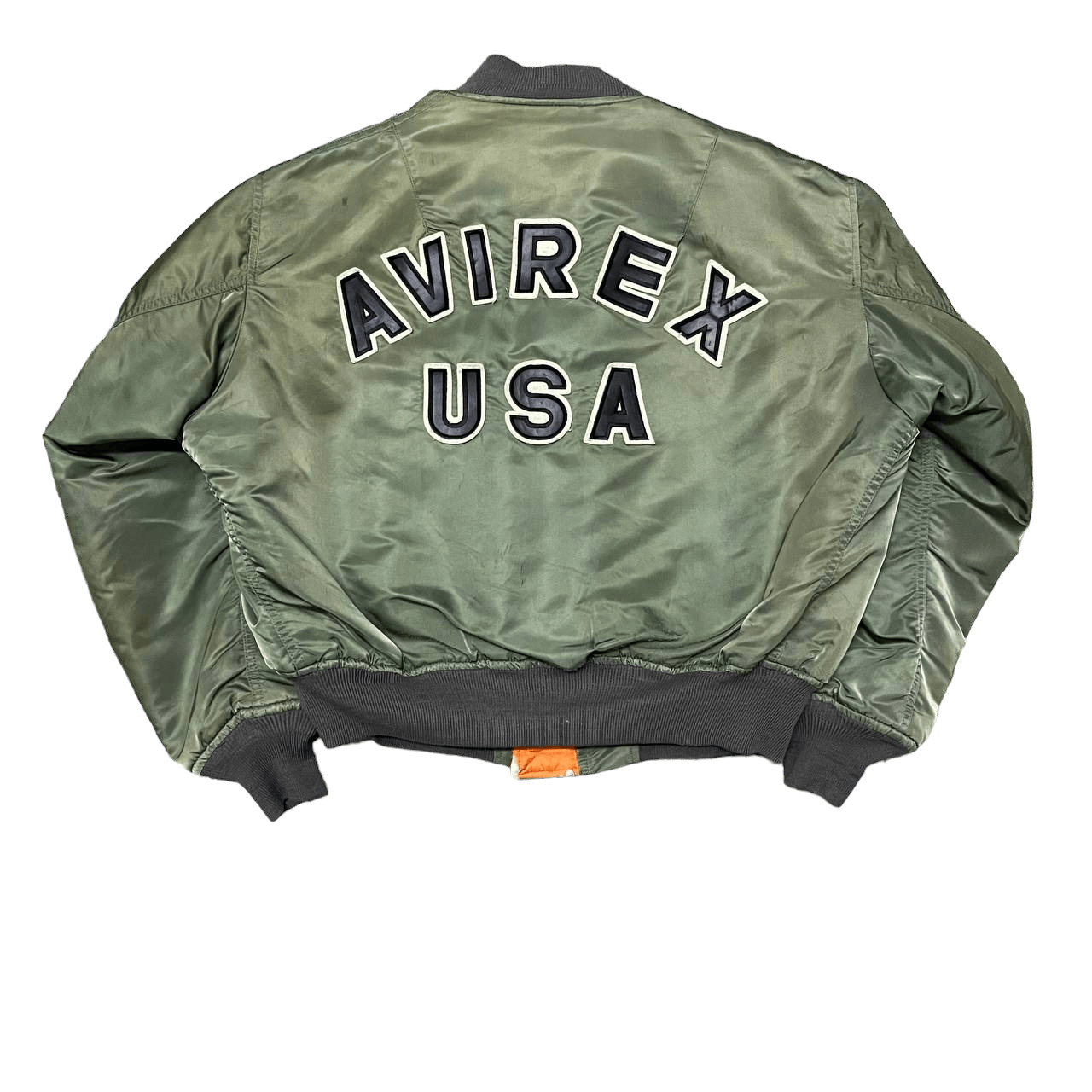 image of Vintage Avirex Usa Ma1 Military Bomber Jacket Usaf in Green, Men's (Size XL)