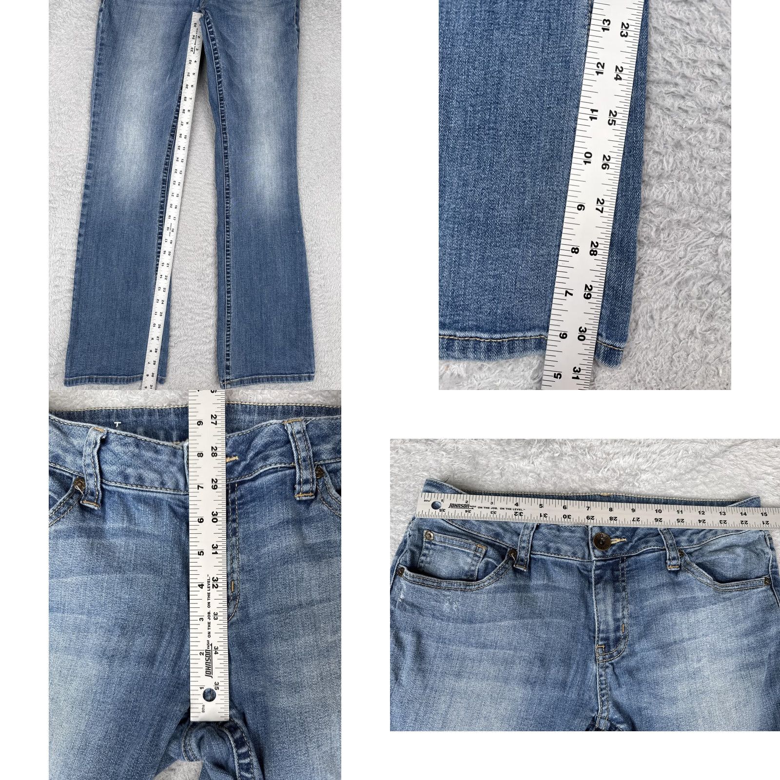 Denime A.n.a Jeans Women 8 Blue Medium Wash Bootcut Mid Rise Stretch Denim Cotton 29x31 Jeans Women 8 Blue Medium Wash Bootcut 29x31 Size 30" / US 8 / IT 44 - 8 Thumbnail