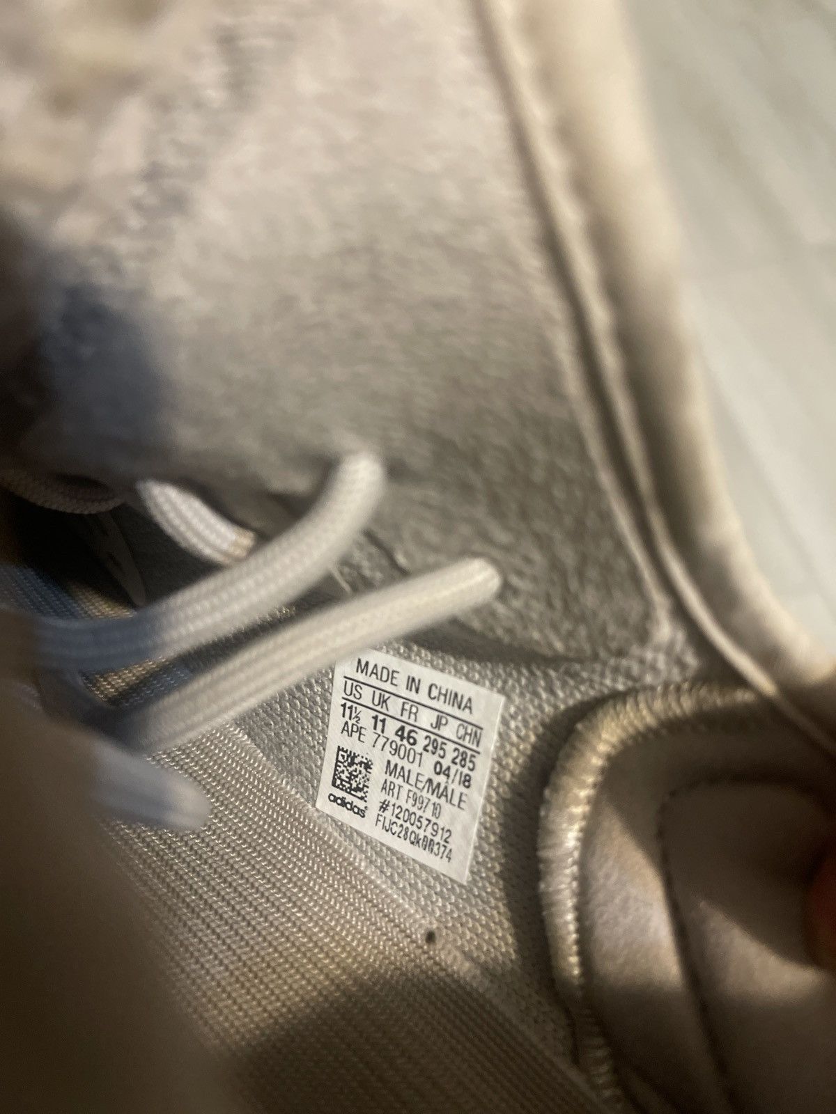 Adidas × Kanye West Yeezy Boost 350 V2 Sesame 2018 Size US 11.5 / EU 44-45 - 11 Thumbnail