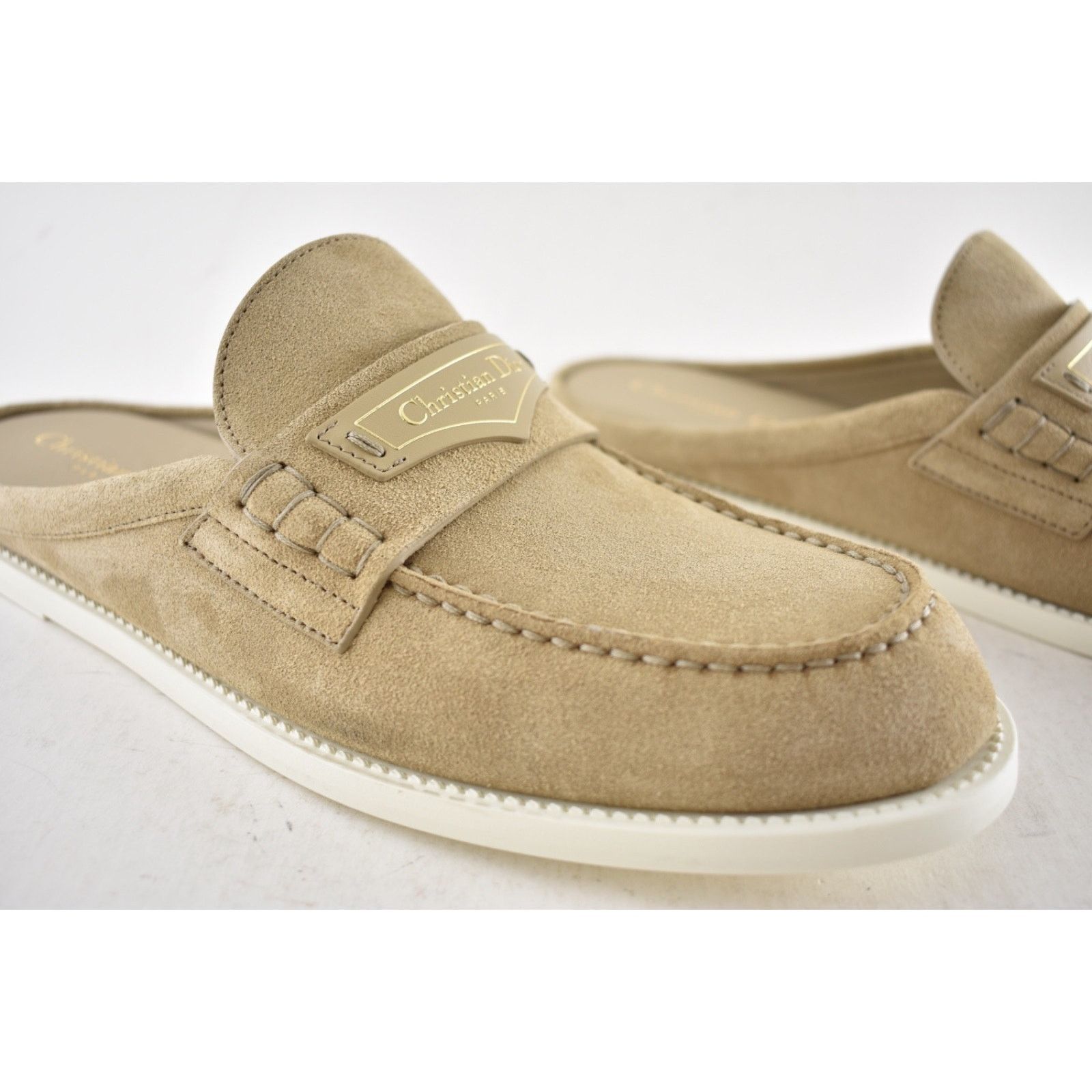 Dior Dior Boy Mule Corde Beige Suede Leather Backless Loafer 38.5 Size US 8.5 / IT 38.5 - 8 Thumbnail