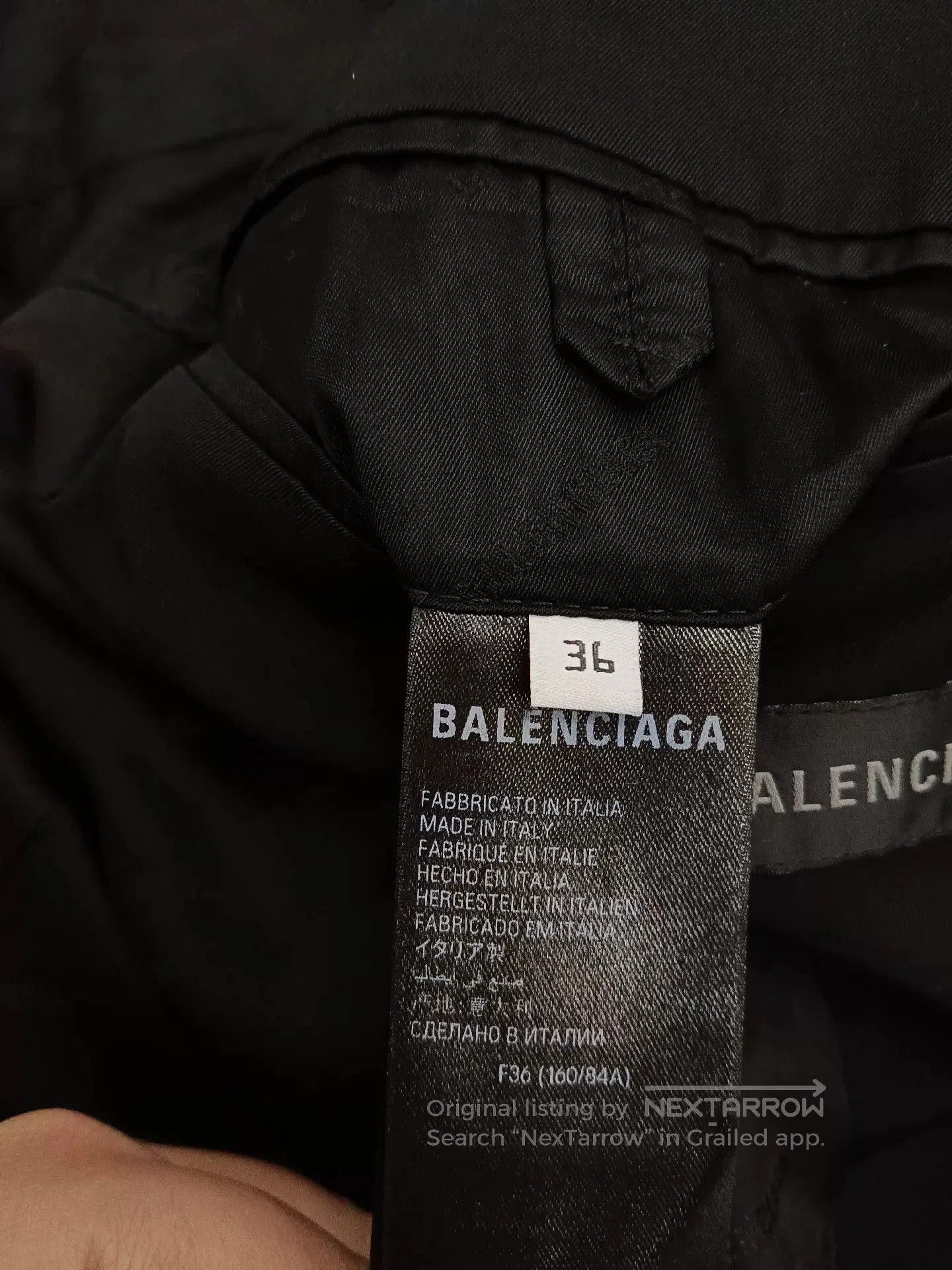 Balenciaga balenciaga classic logo trench coat black. Size US S / EU 44-46 / 1 - 5 Thumbnail