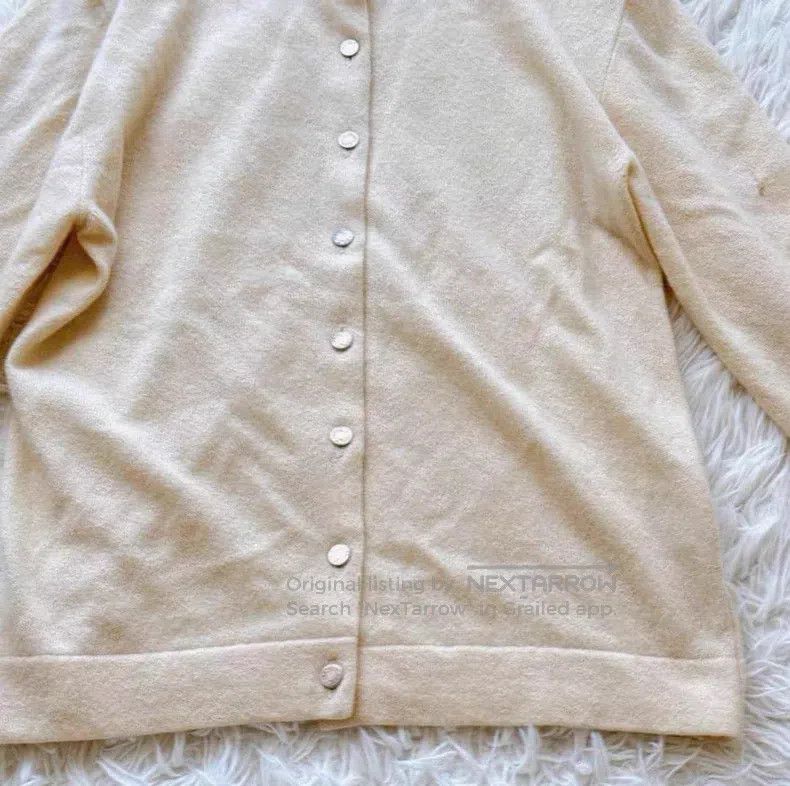 Hermes Hermes Beige 100% Cashmere Cardigan Size S / US 4 / IT 40 - 4 Thumbnail