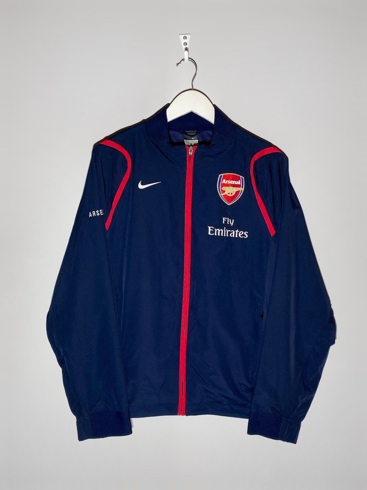 Nike 🔥 00s NIKE ARSENAL DRILL FLY EMIRATES JACKET SOCCER VIBES Size US S / EU 44-46 / 1 - 1 Thumbnail
