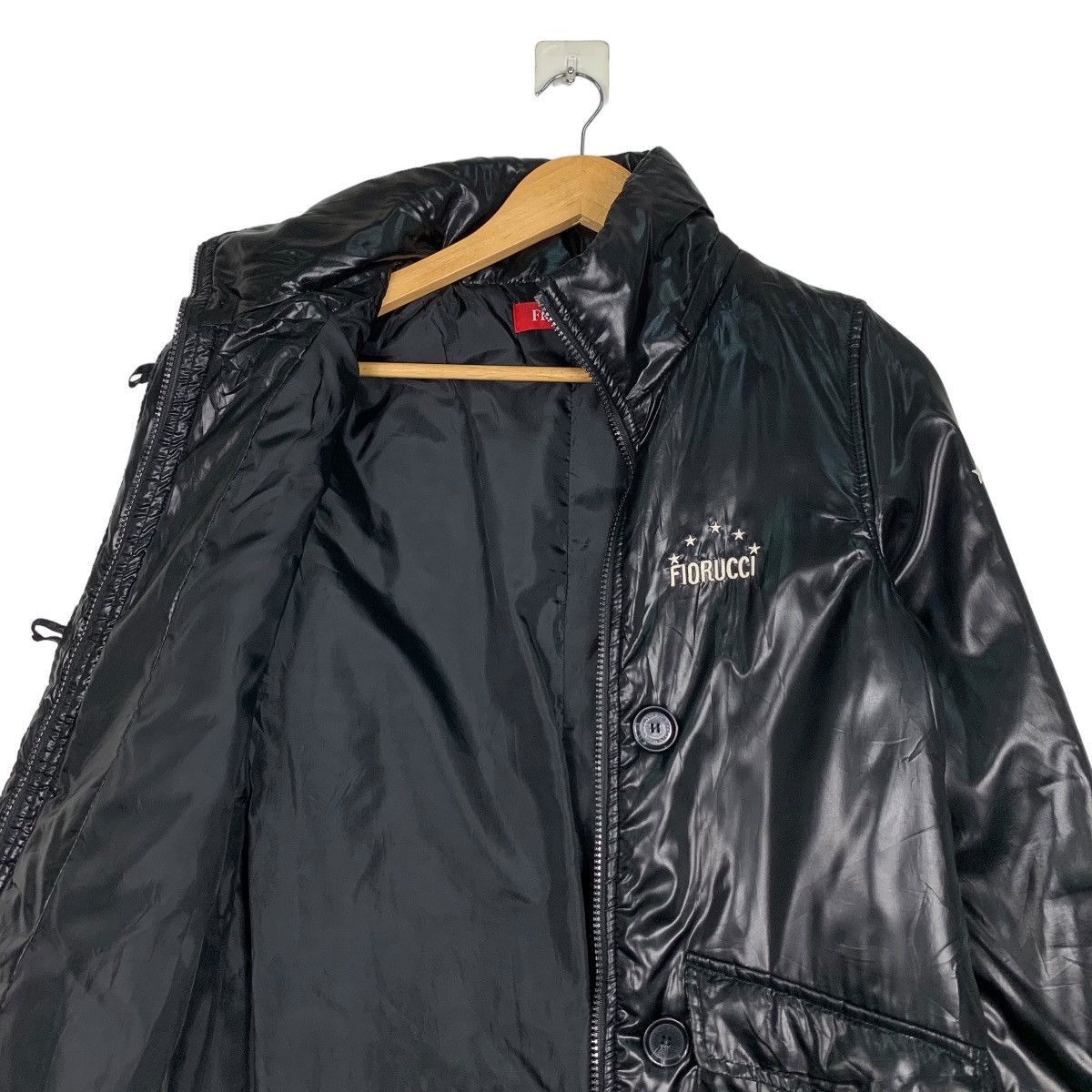 Fiorucci FLORUCCI Small Logo Black Puffer Down Youth Jacket #0971-C43 Size XXS / US 00 / IT 34 - 8 Thumbnail