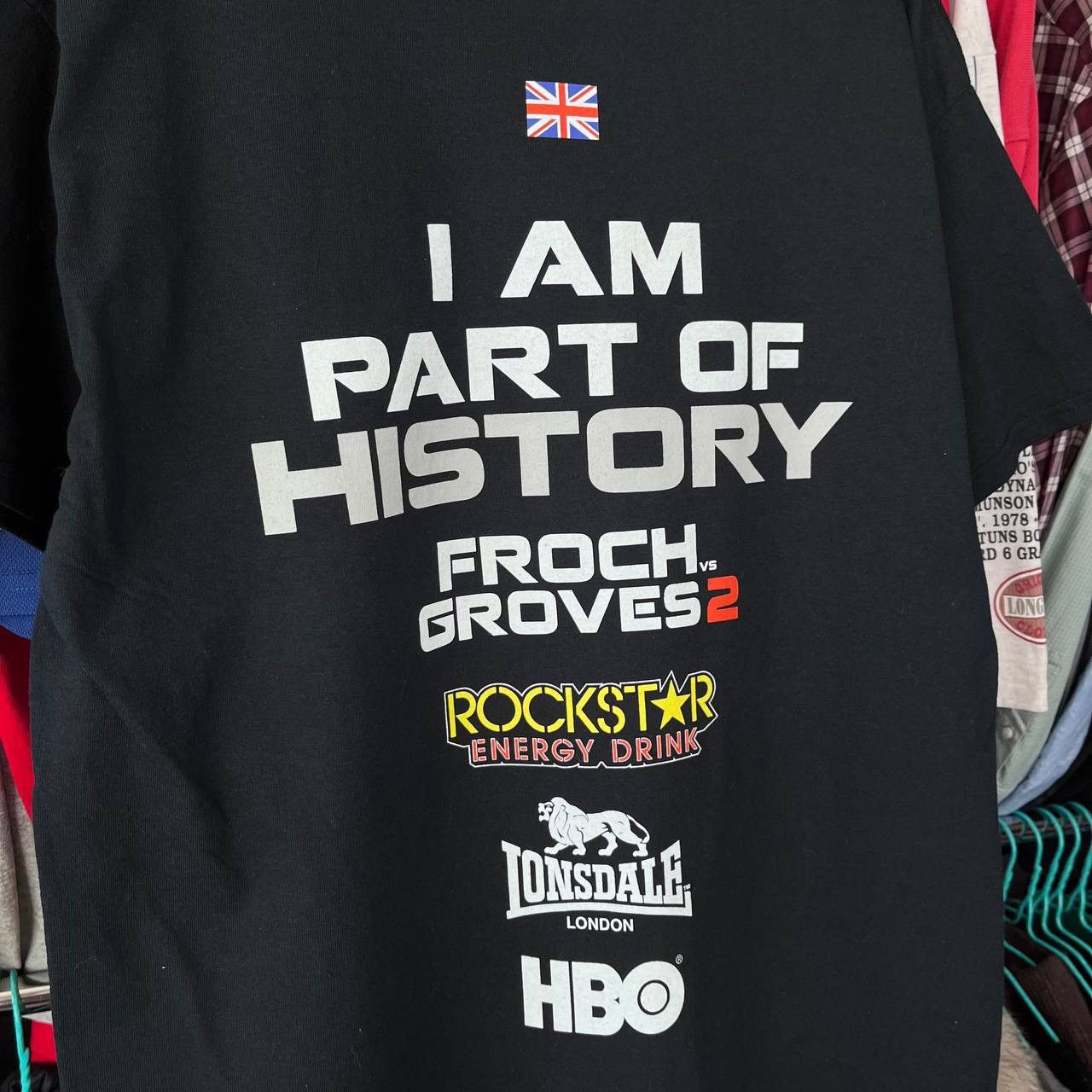 Vintage T Shirt Matchroom Boxing HBO Froch x Groves2 2014 Londsdale Size US L / EU 52-54 / 3 - 4 Thumbnail