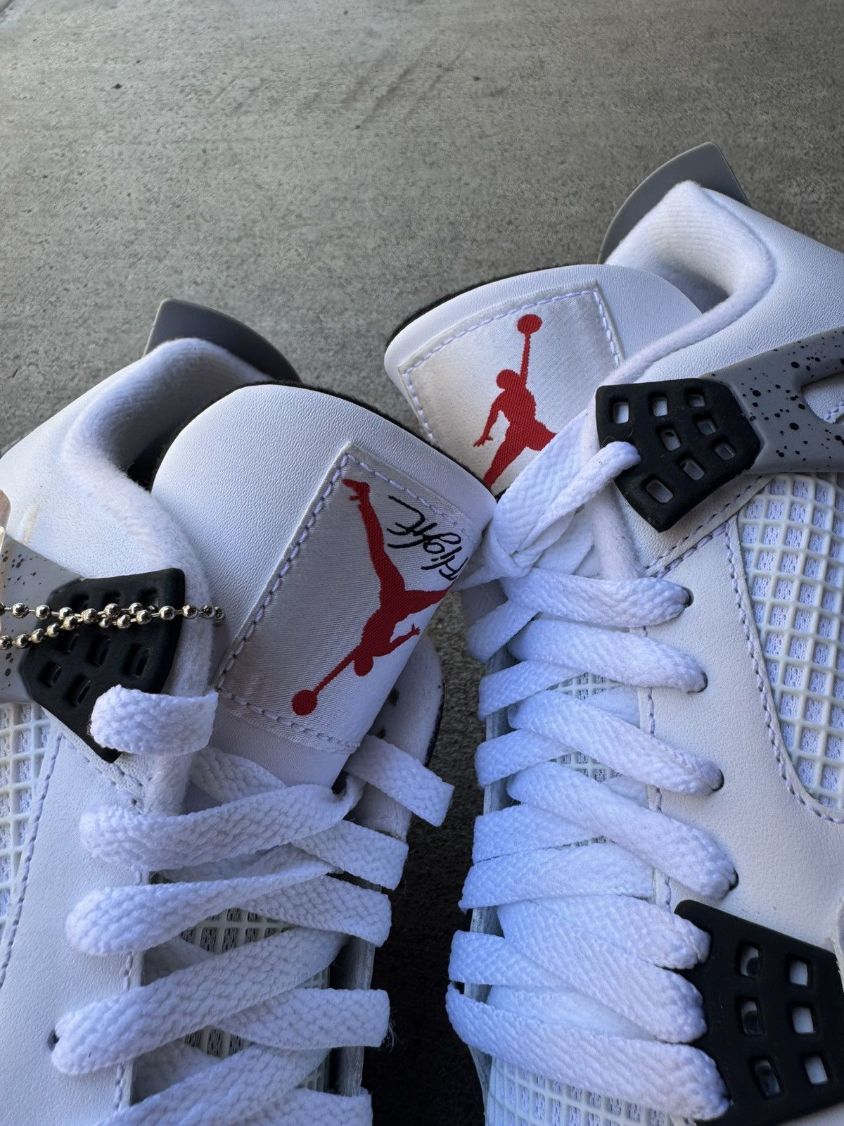 Jordan Brand * FACTORY ERROR * JORDAN 4 RETRO WHITE CEMENT 2012 SIZE 10.5 Size US 10.5 / EU 43-44 - 1 Thumbnail