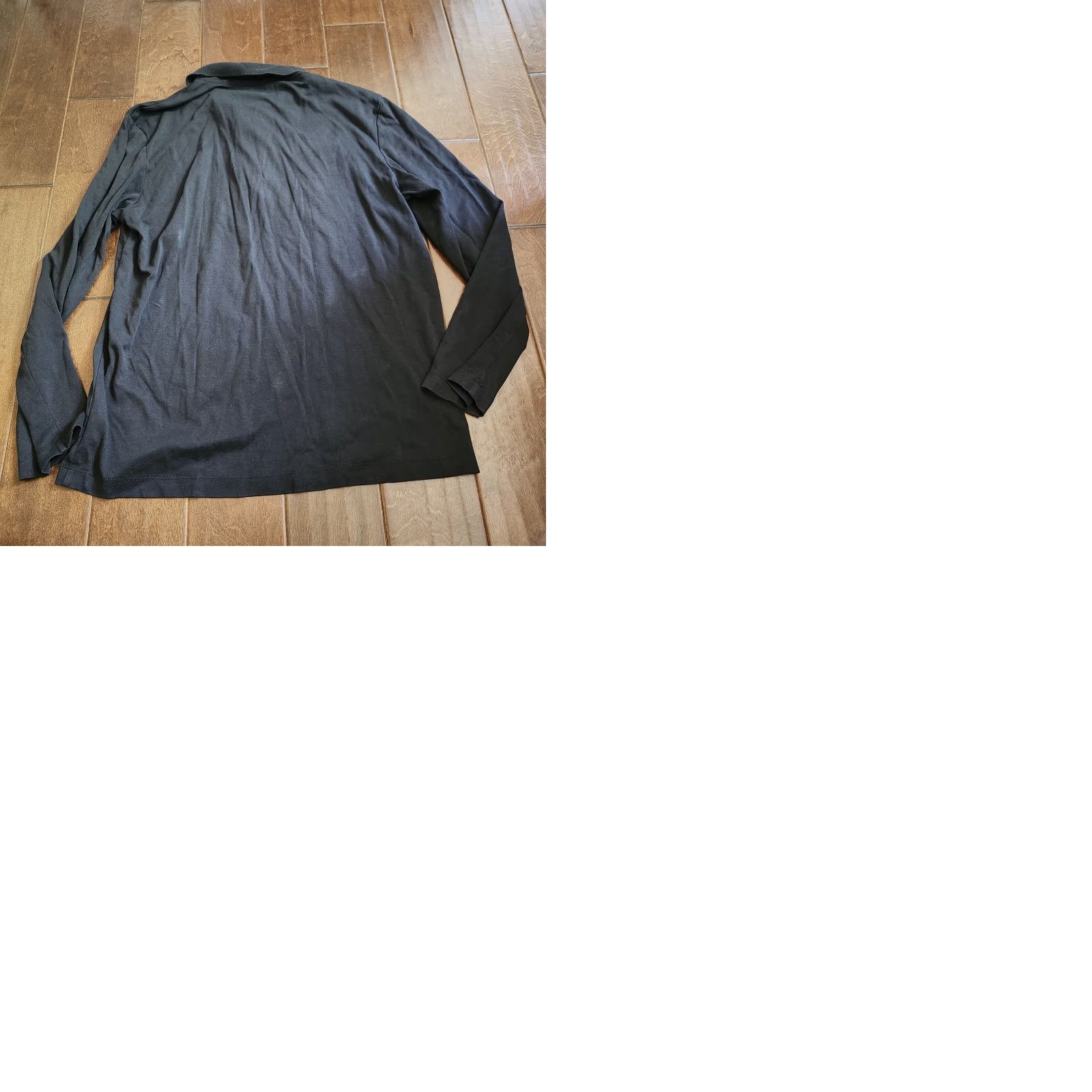Calvin Klein Calvin Klein Men's Polo Shirt Long Sleeve 1/4 Zip Black Size L - Regular Fit, Cotton, 100% (Minor Stains) Size US L / EU 52-54 / 3 - 10 Thumbnail