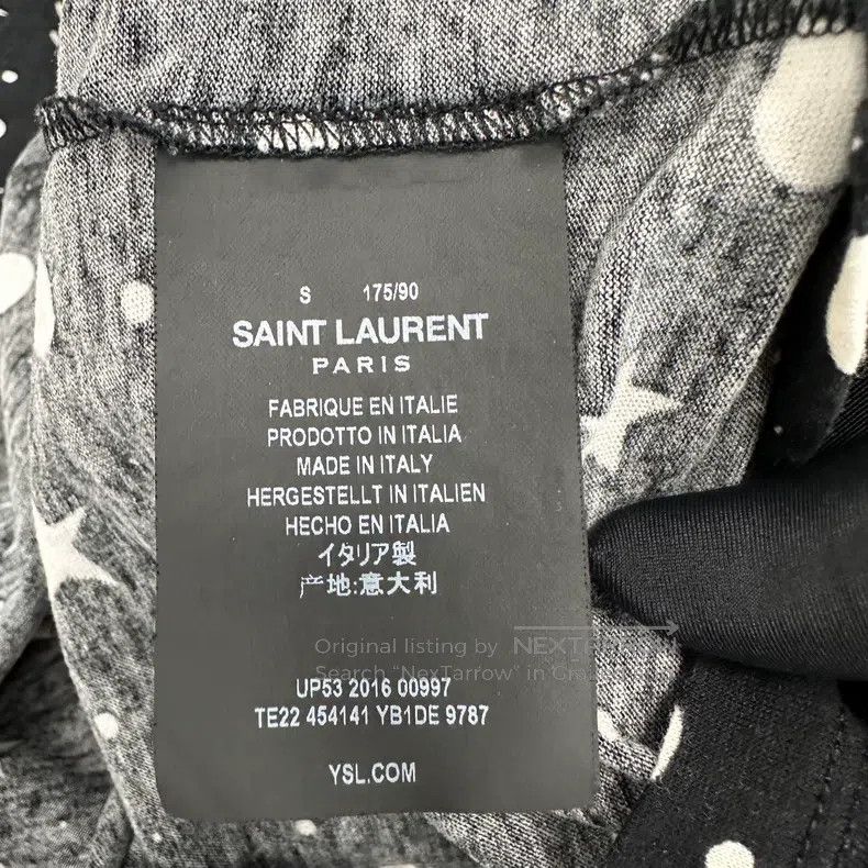 Saint Laurent Paris Saint Laurent Paris Pattern Printed Short Sleeve T-Shirt Size US S / EU 44-46 / 1 - 4 Thumbnail