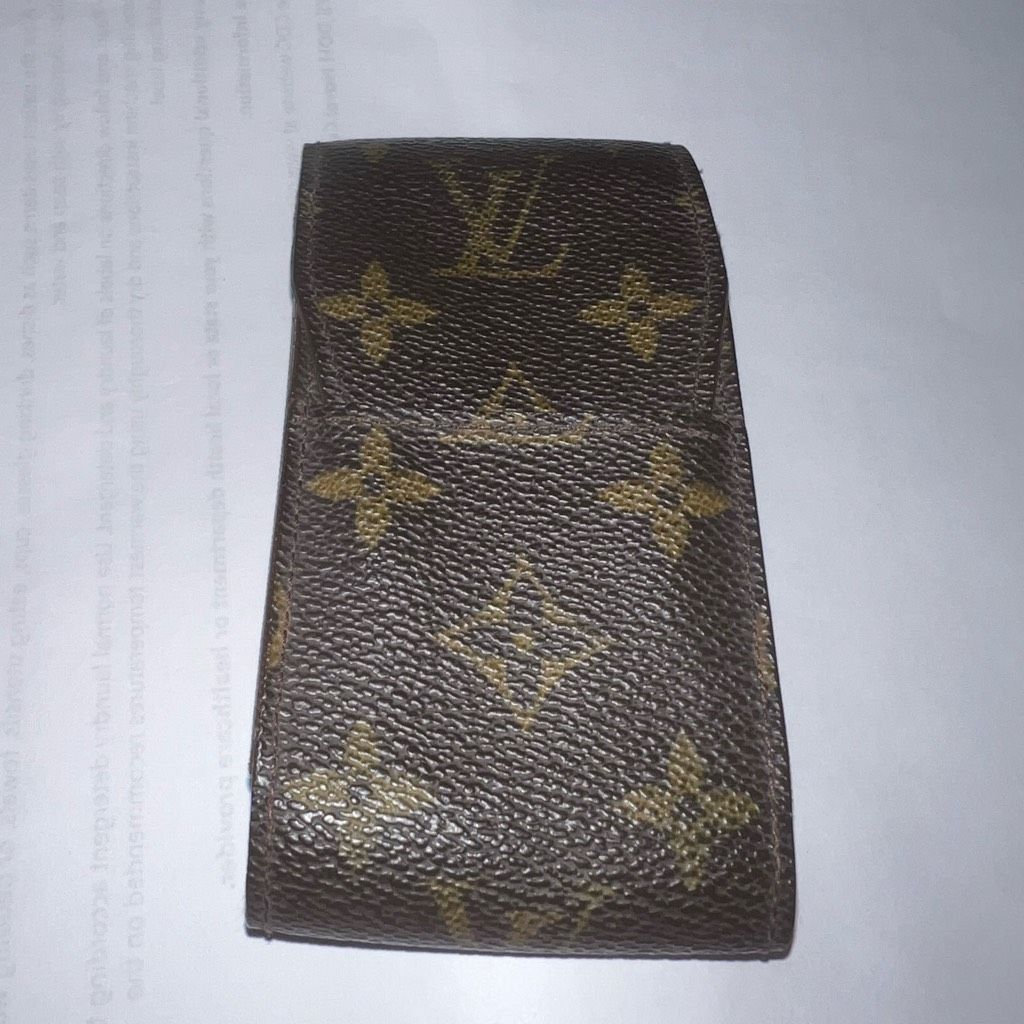 image of Louis Vuitton Vintage Monogram Mobile Etui Phone Or Cigarette Case Authentic in Brown, Women's