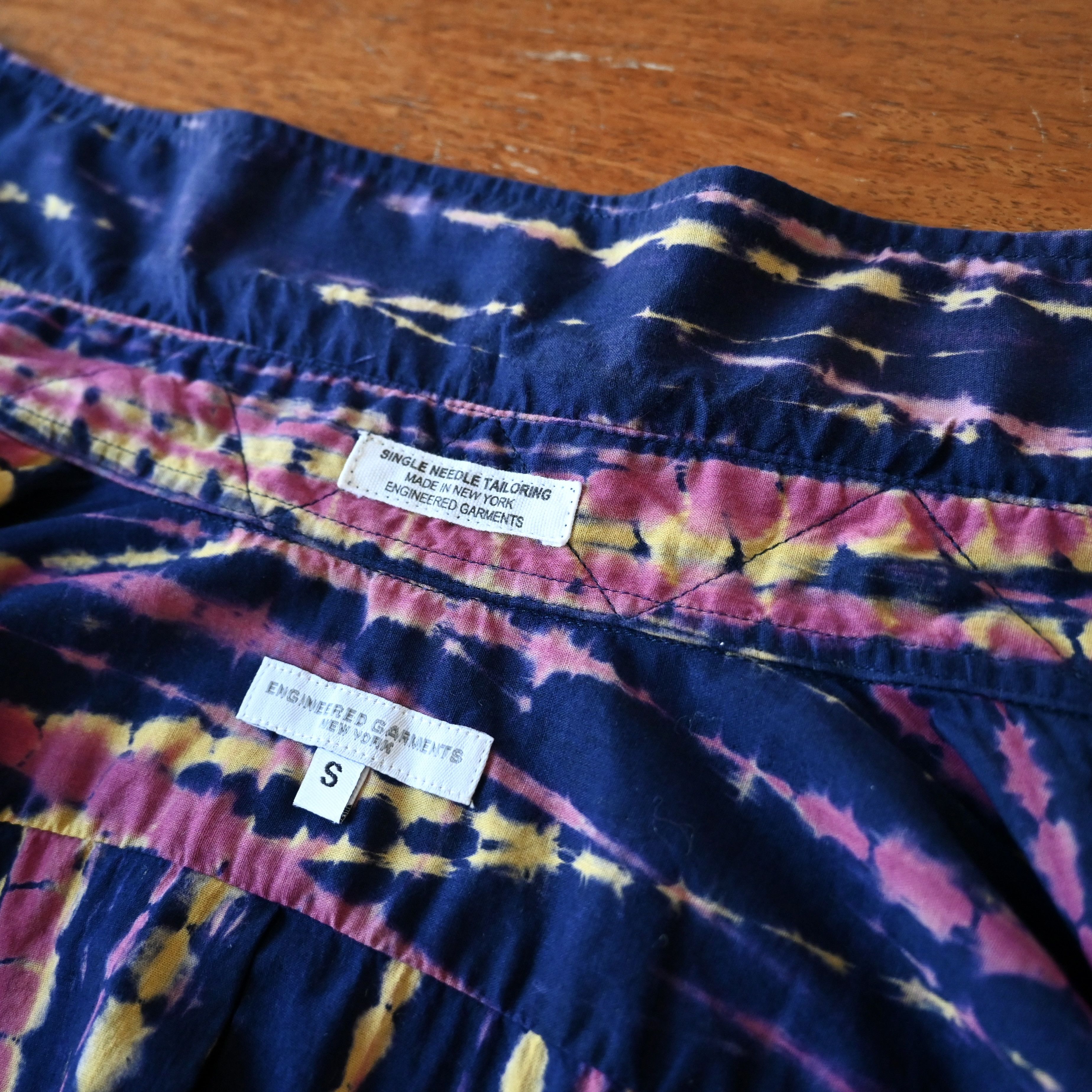Engineered Garments Engineered Garments "19th Century Shirt" Lawn batik stripe Size US S / EU 44-46 / 1 - 13 Thumbnail