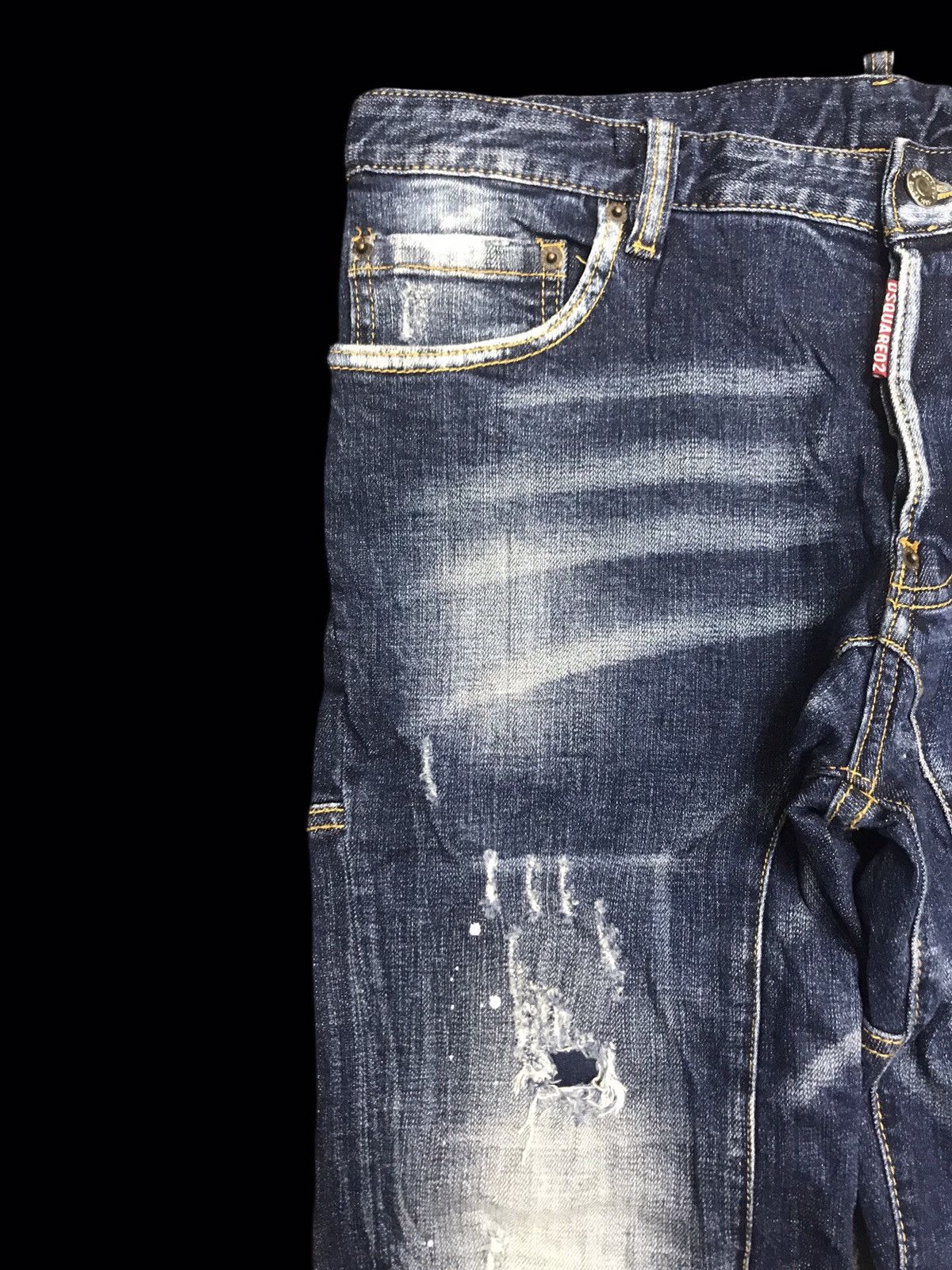 Designer × Dsquared2 × Seditionaries 💥PUNK STYLE💥DSQUARED2 Distressed Painter Denim F149 Size US 33 - 3 Thumbnail