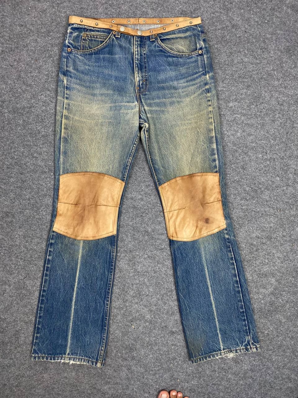 Levi's vintage levis orange tab custom leather g.guaglianone italy Size US 32 / EU 48 - 1 Thumbnail