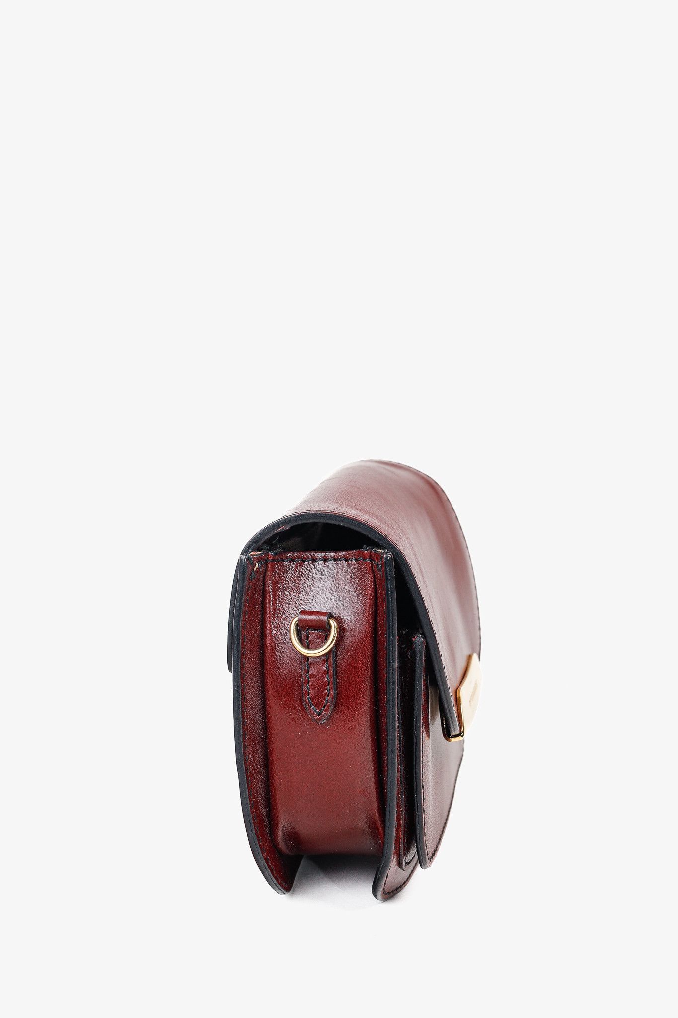 Burberry Burberry Burgundy Crossbody Mini Satchel Leather Bag Size ONE SIZE - 3 Thumbnail