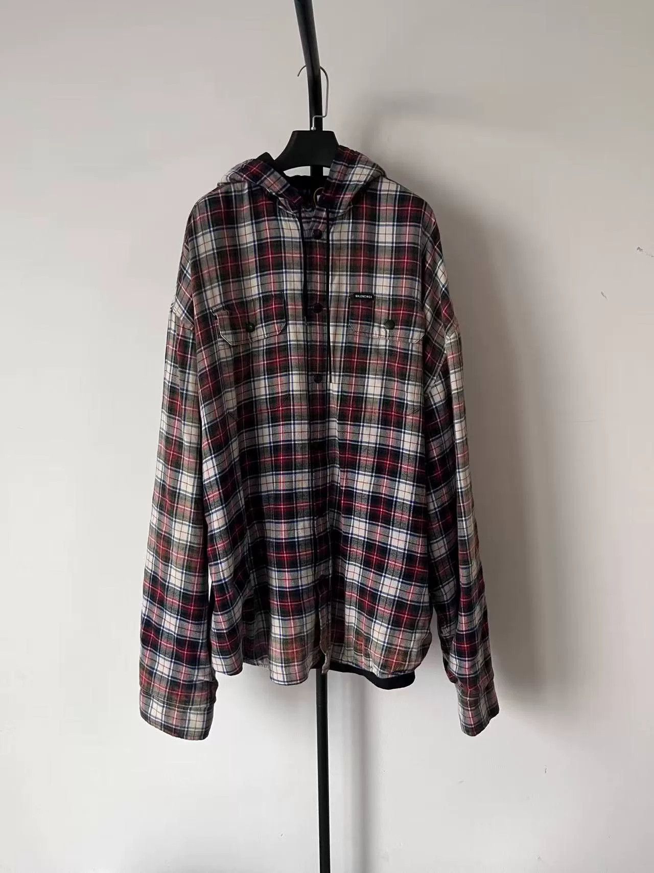 Balenciaga Balenciaga Plaid Button-Up Shirt Men Size US M / EU 48-50 / 2 - 1 Thumbnail