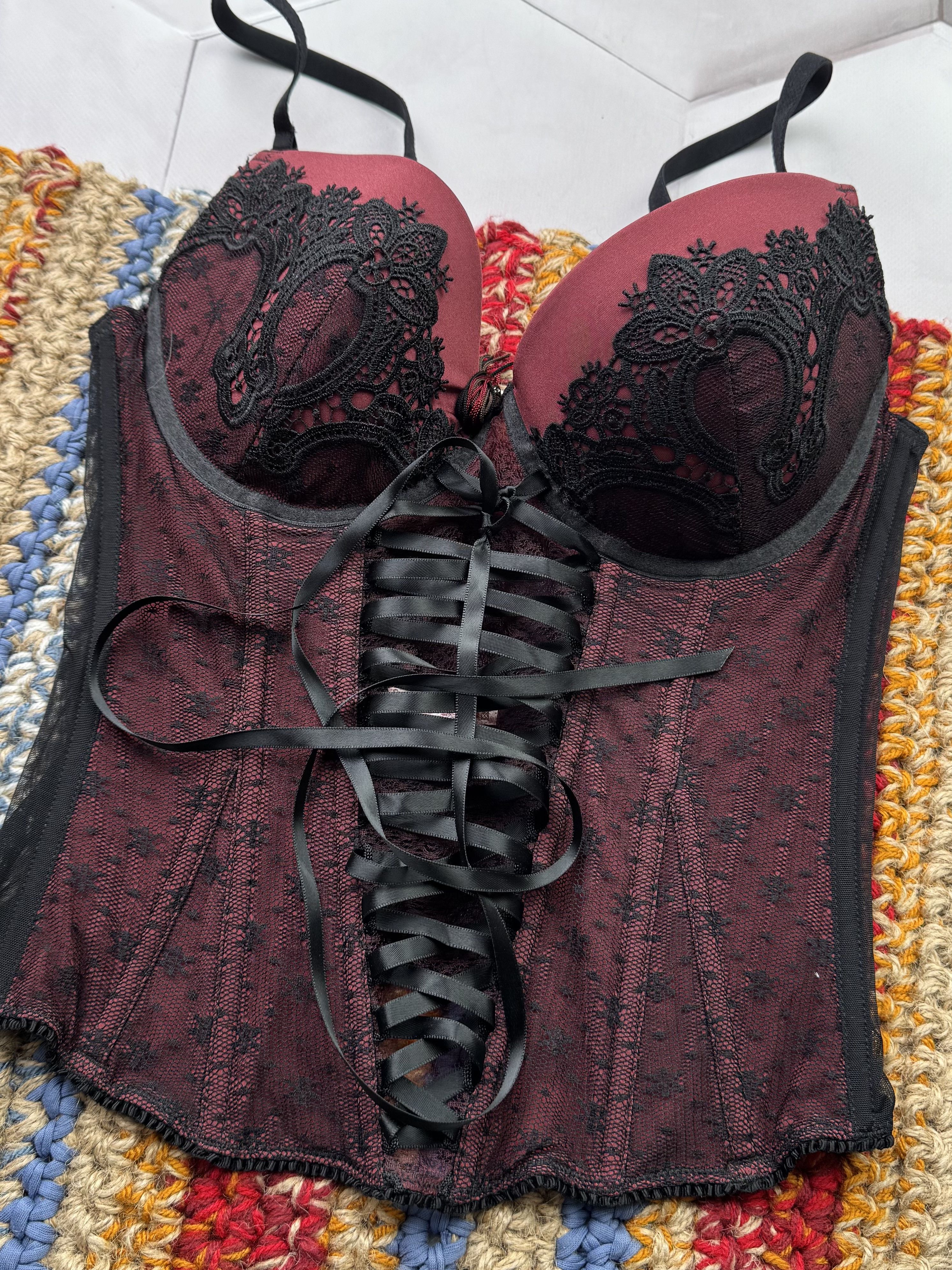Vintage Vintage Lace Corset Size XS / US 0-2 / IT 36-38 - 2 Thumbnail