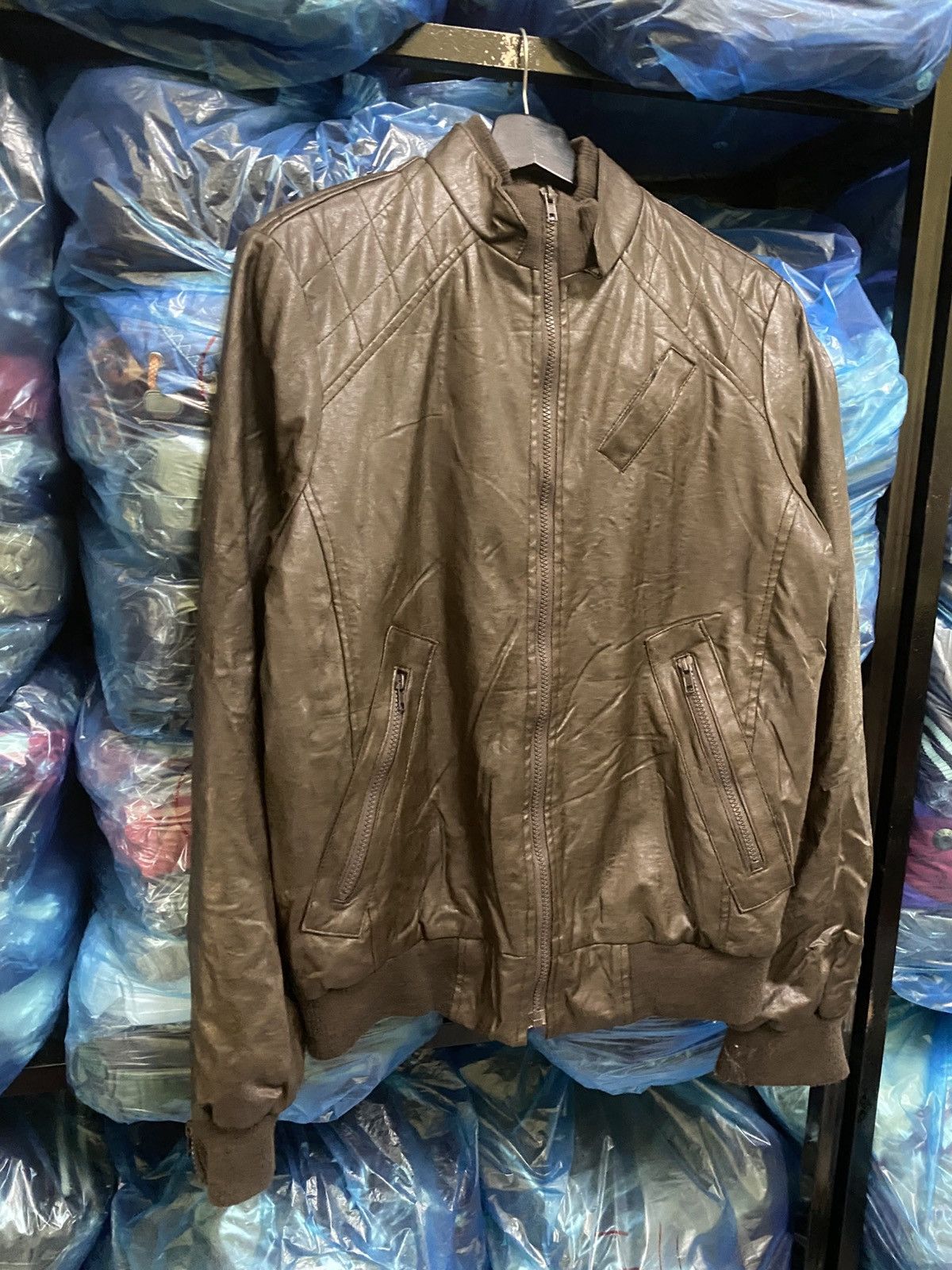 April 77 Vintage April 77 Quilted Brown Leather Biker Jacket Ribben Size US S / EU 44-46 / 1 - 3 Thumbnail