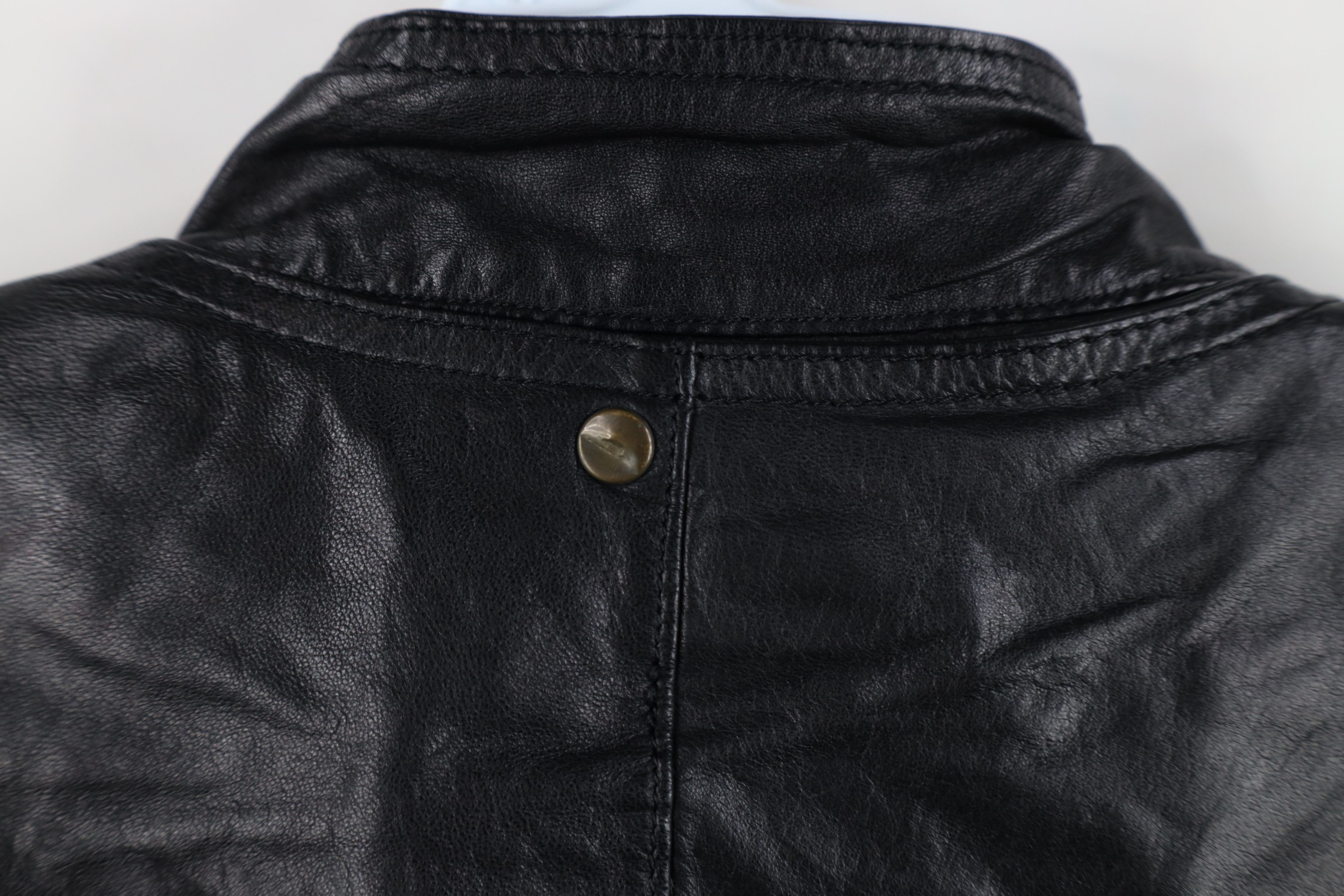 Vintage Vintage 80s 90s Streetwear Cafe Racer Bomber Jacket Black Size M / US 6-8 / IT 42-44 - 13 Thumbnail