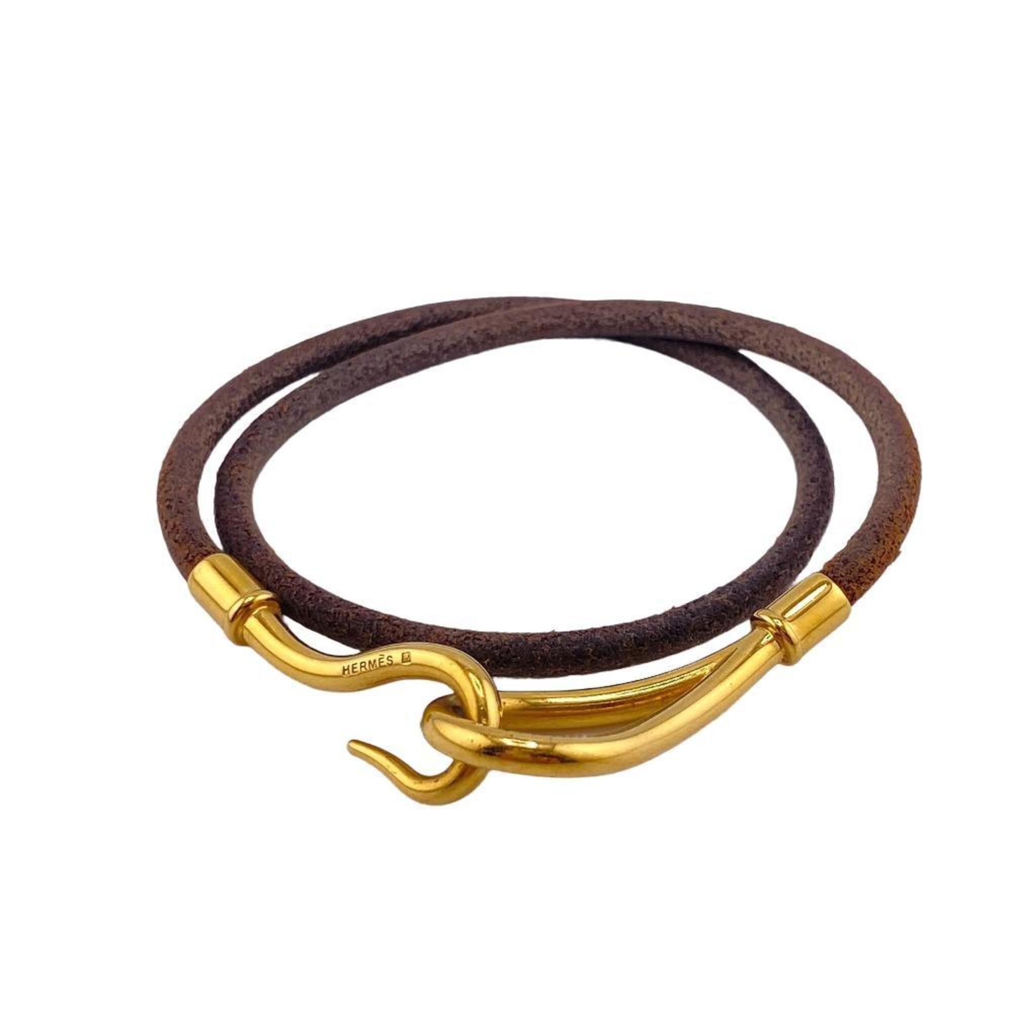 image of Hermes Jumbo H Bracelet Brown Unisex Z0006445, Women's