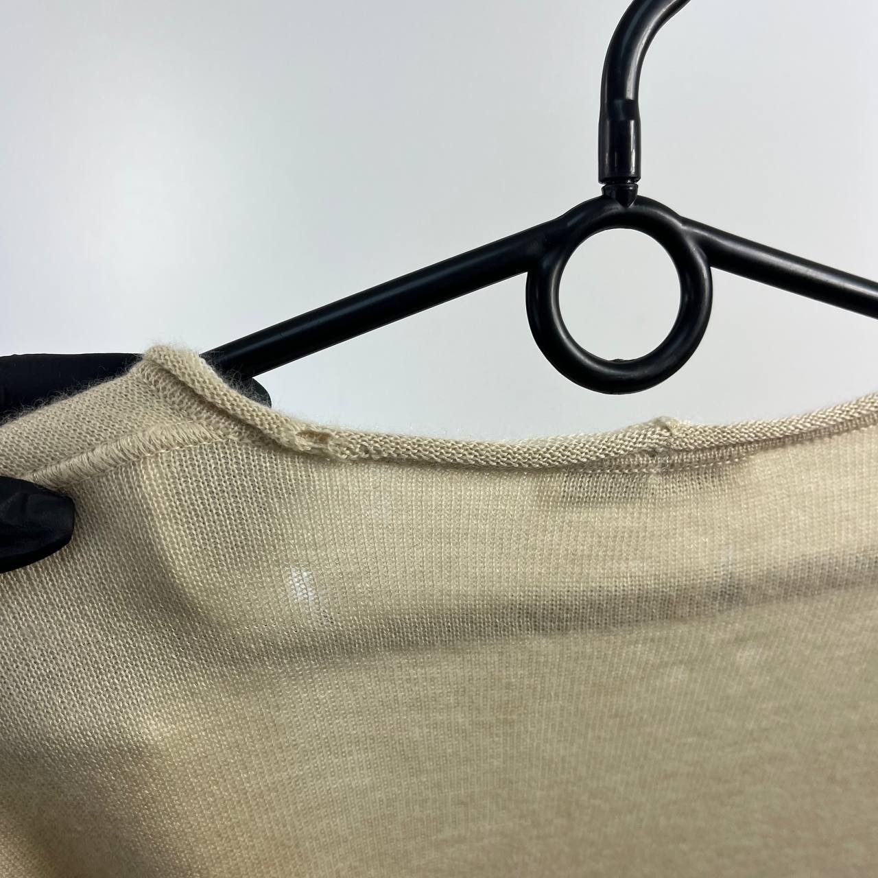 Jil Sander Jil Sander Women’s Open Front Cardigan Beige Wool Size L Size L / US 10 / IT 46 - 4 Thumbnail