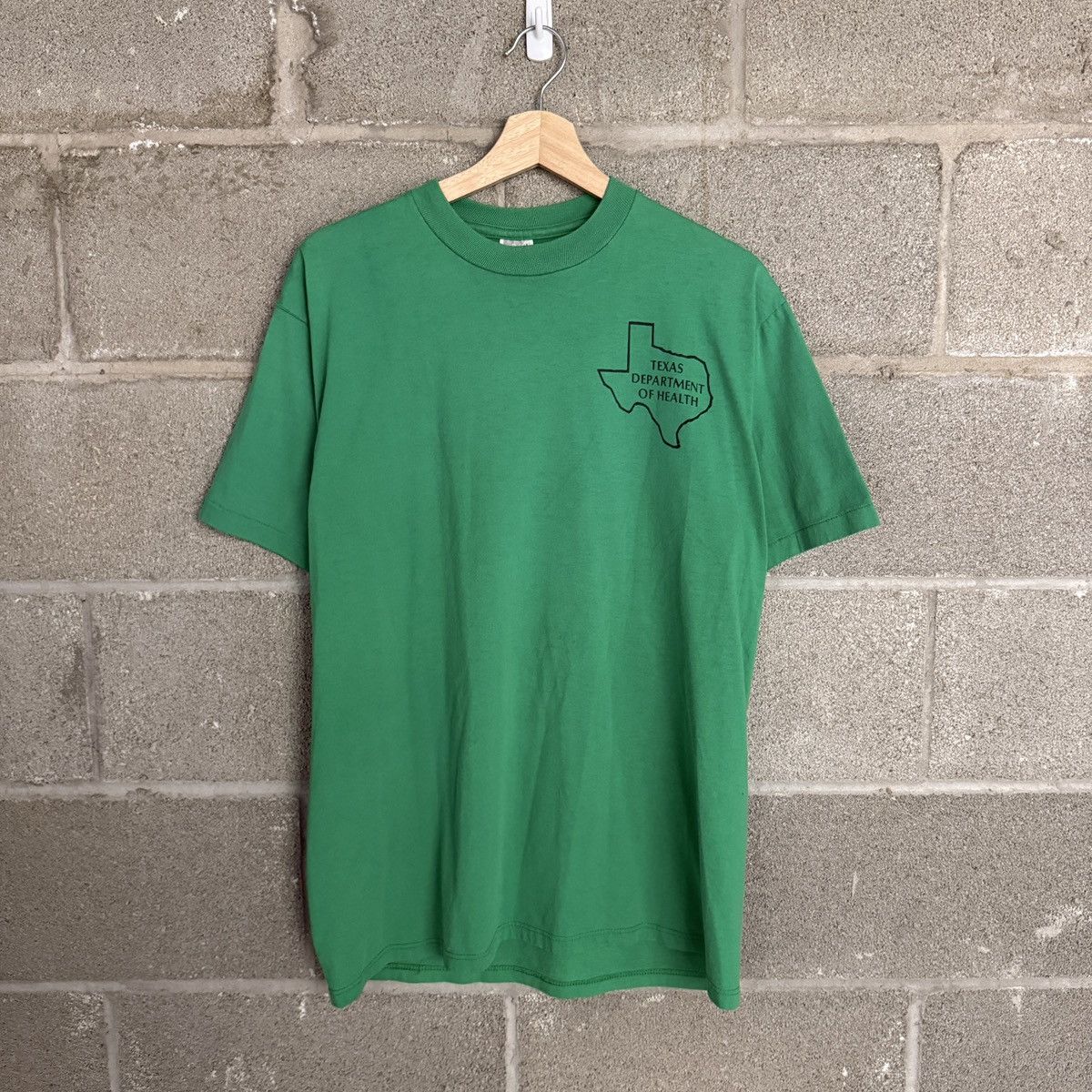 Jerzees Vintage Jerzees Texas Live Healthy Green Tee Mens Large Size US L / EU 52-54 / 3 - 2 Thumbnail