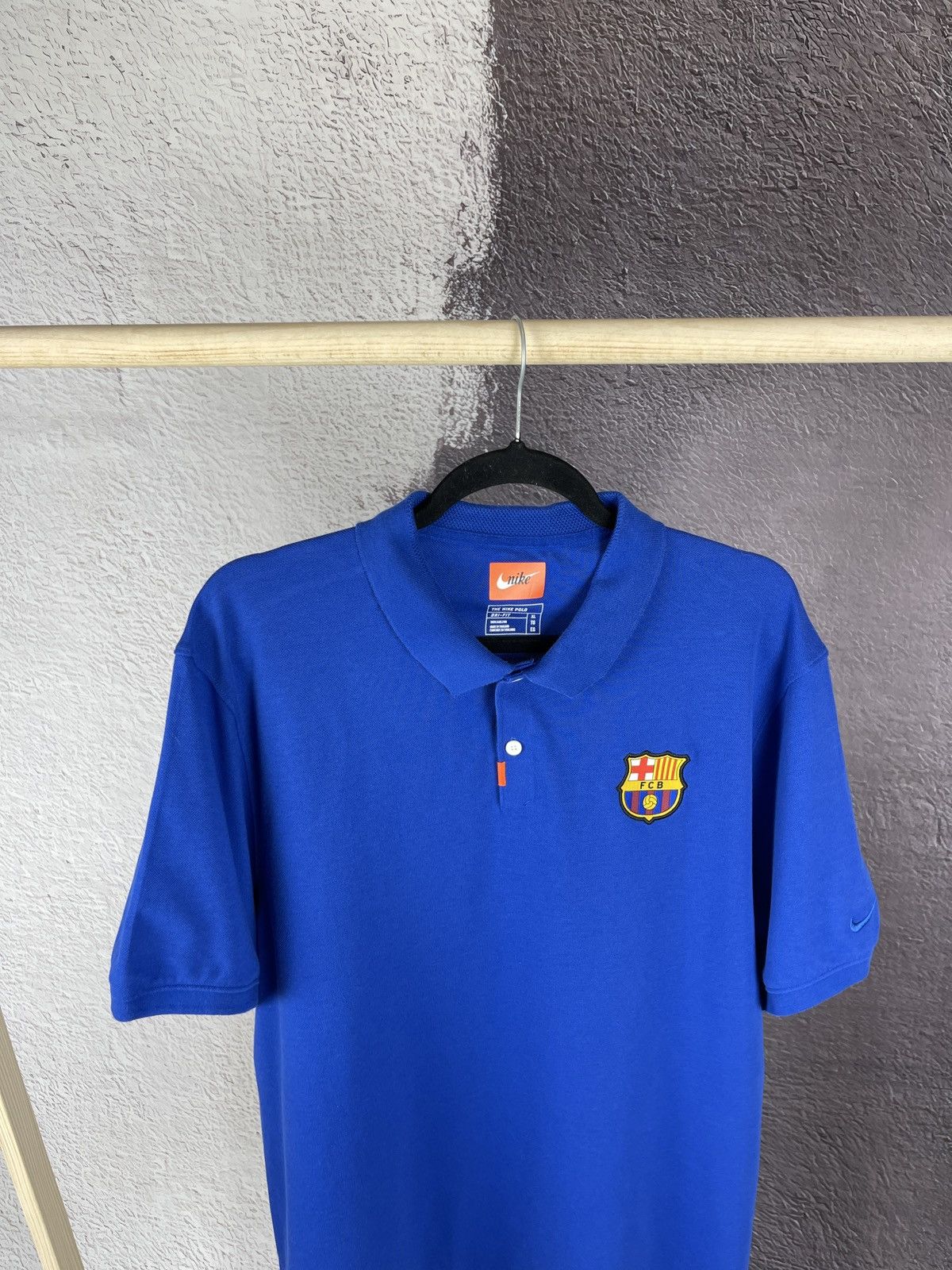 Nike Nike FC Barcelona blue dri-fit polo shirt hype blokecore Size US XL / EU 56 / 4 - 2 Thumbnail