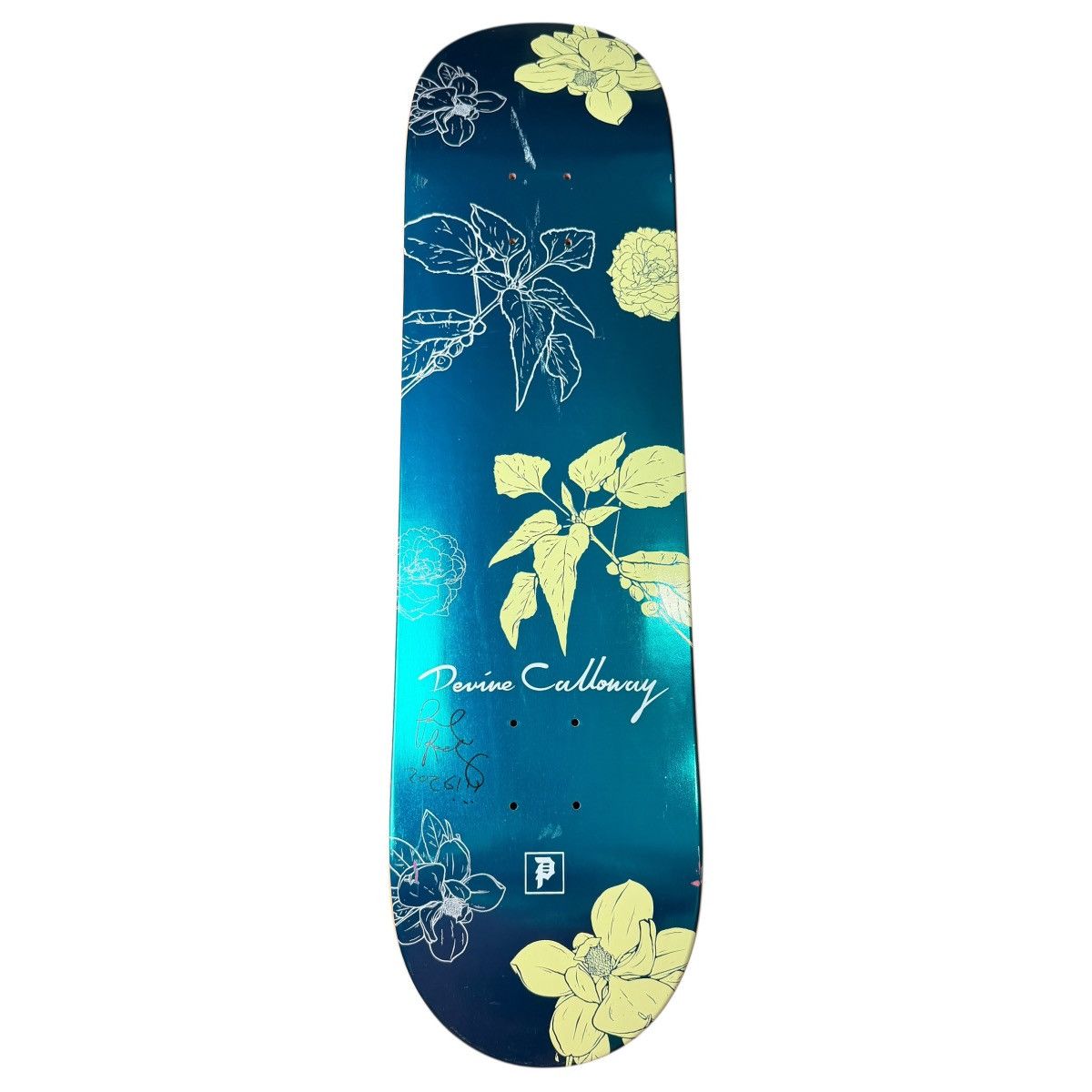 Primitive SIGNED Primitive Devine Calloway Plants Blue Skateboard Deck Size ONE SIZE - 1 Thumbnail