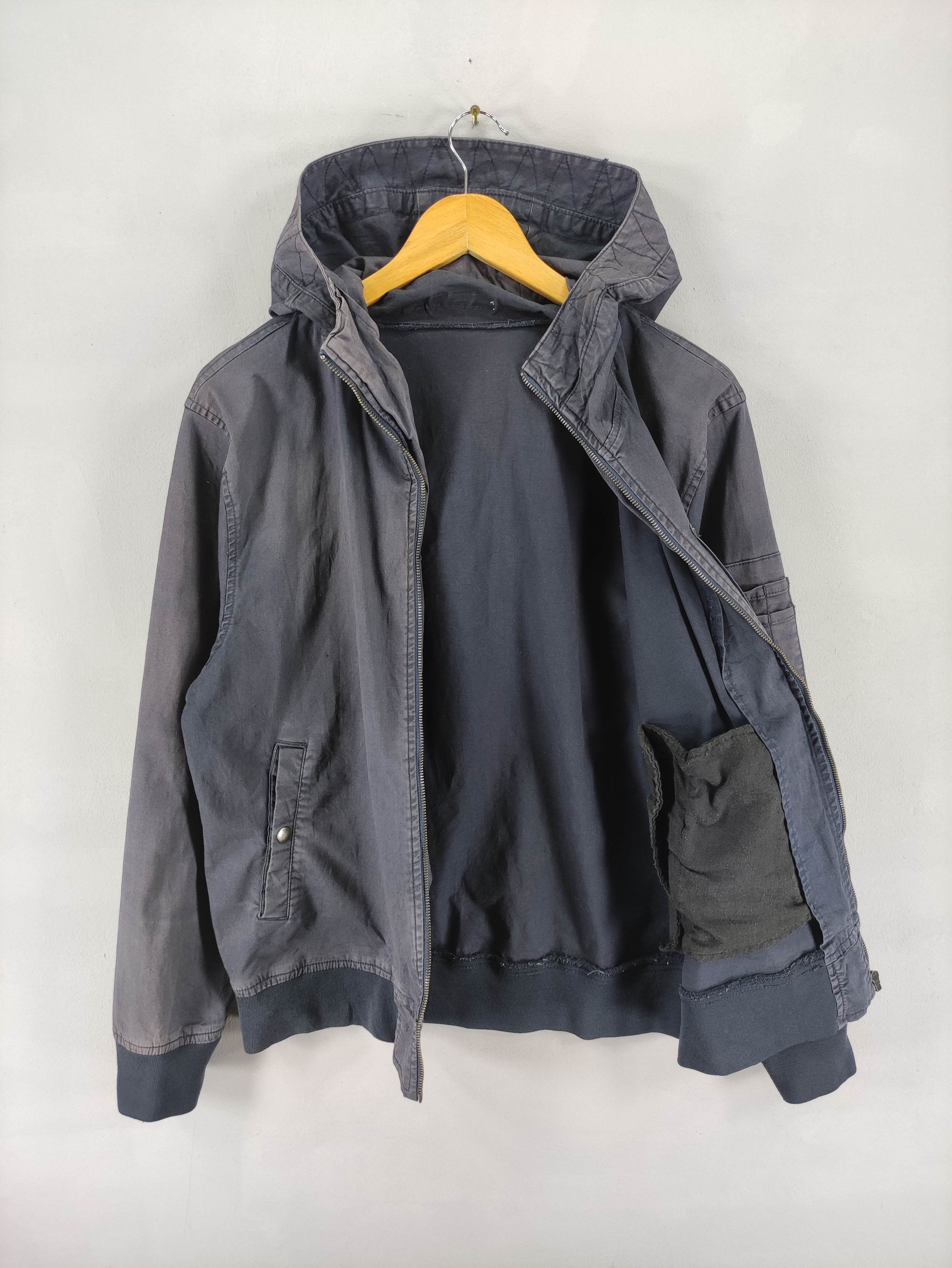 Japanese Brand Vintage Oilcake Bomber Style Jacket Hoodie Zipper Size US XL / EU 56 / 4 - 4 Thumbnail