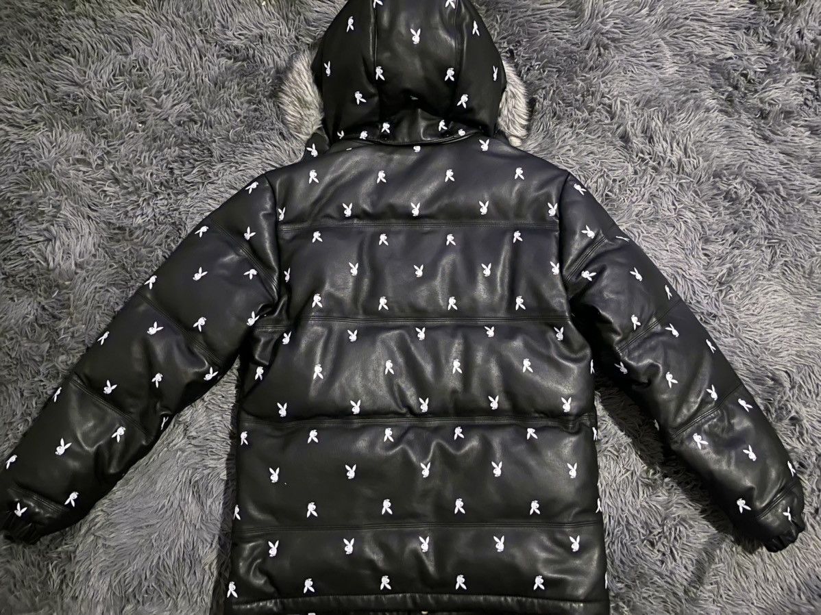 Playboy × Supreme Supreme x Playboy Puffer Leather Jacket | Grailed